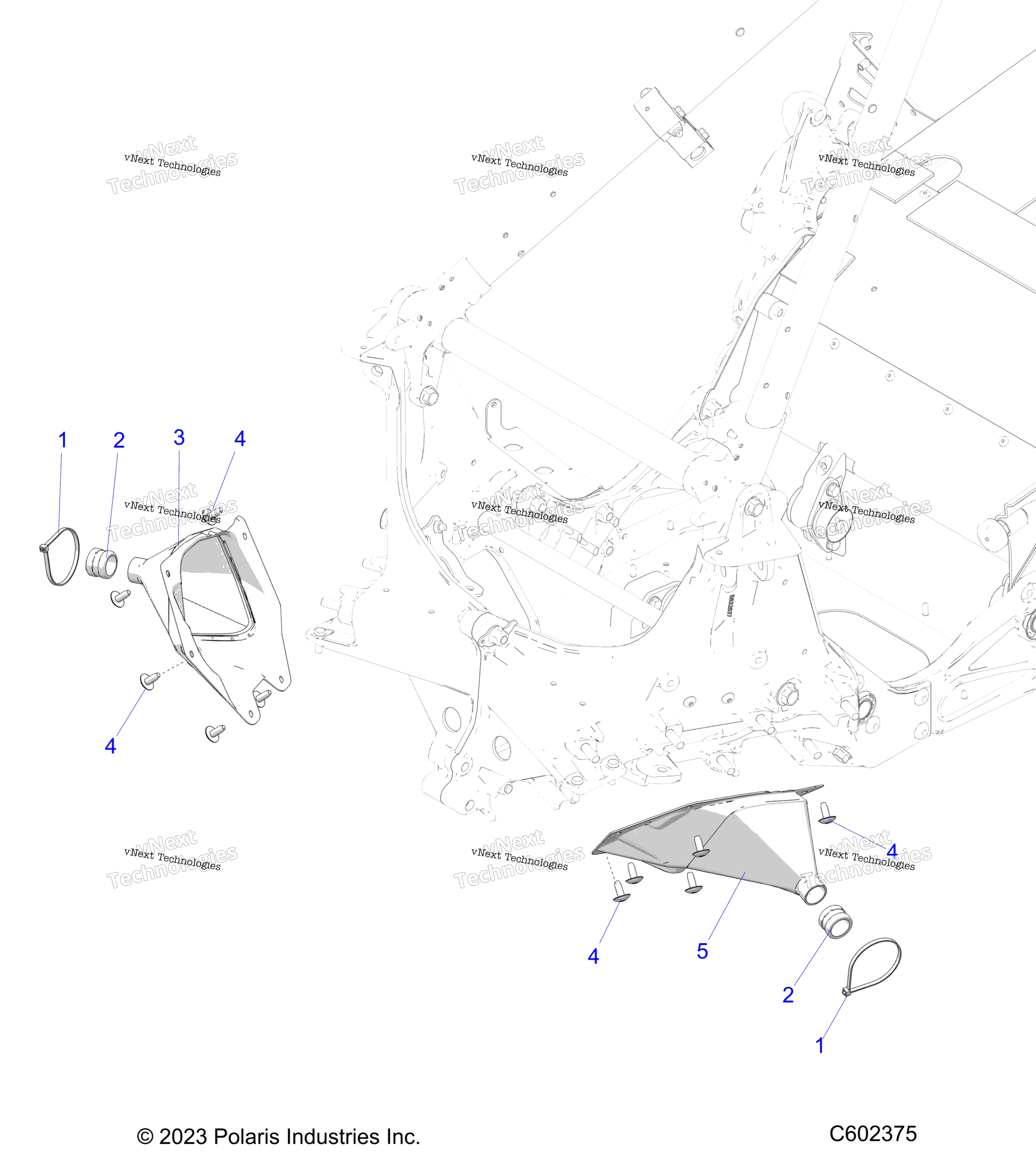 Chassis, тяга стержень чехол Asm