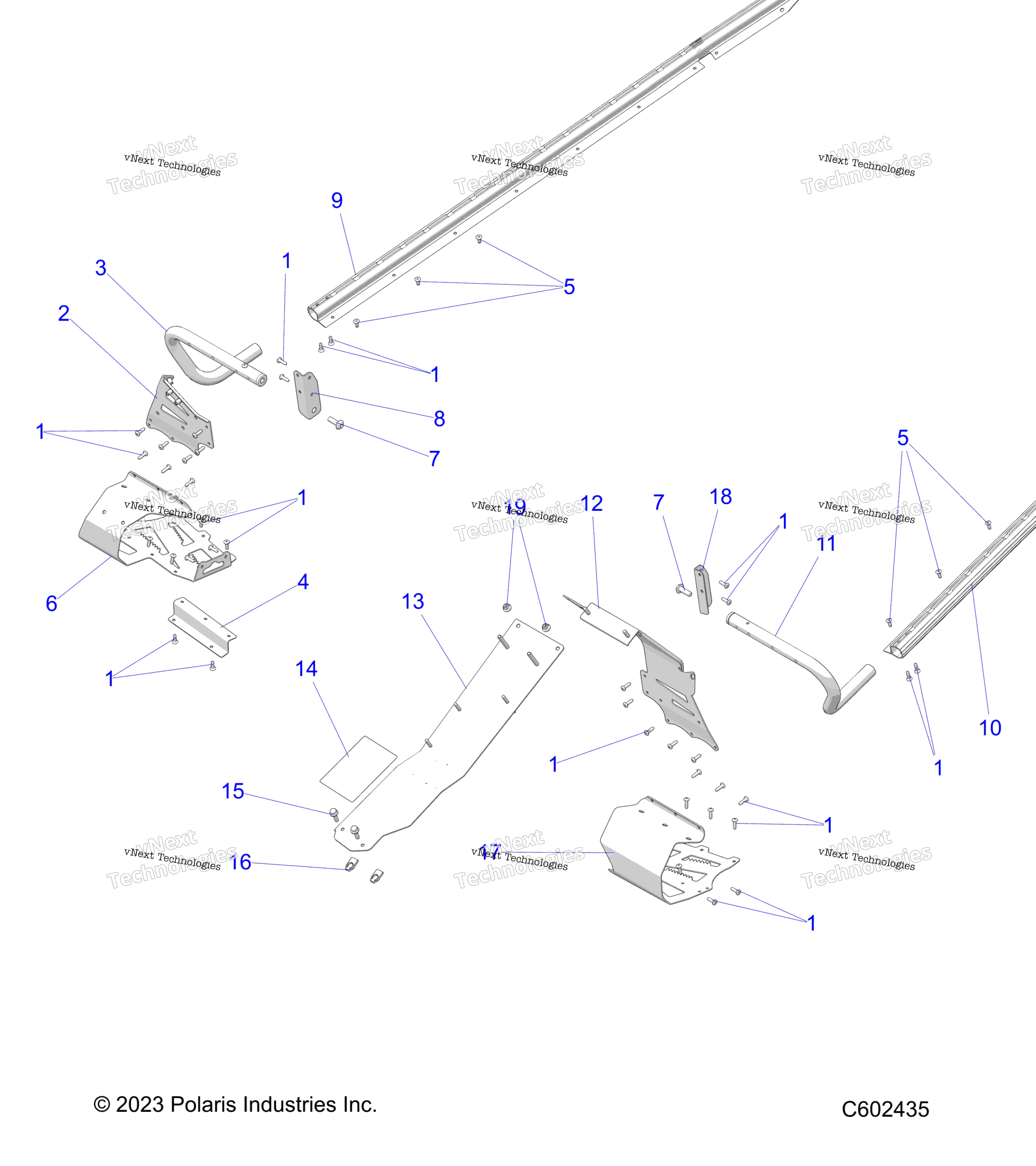 Chassis, сцепление Guard, Footrests, Tunnel Grips