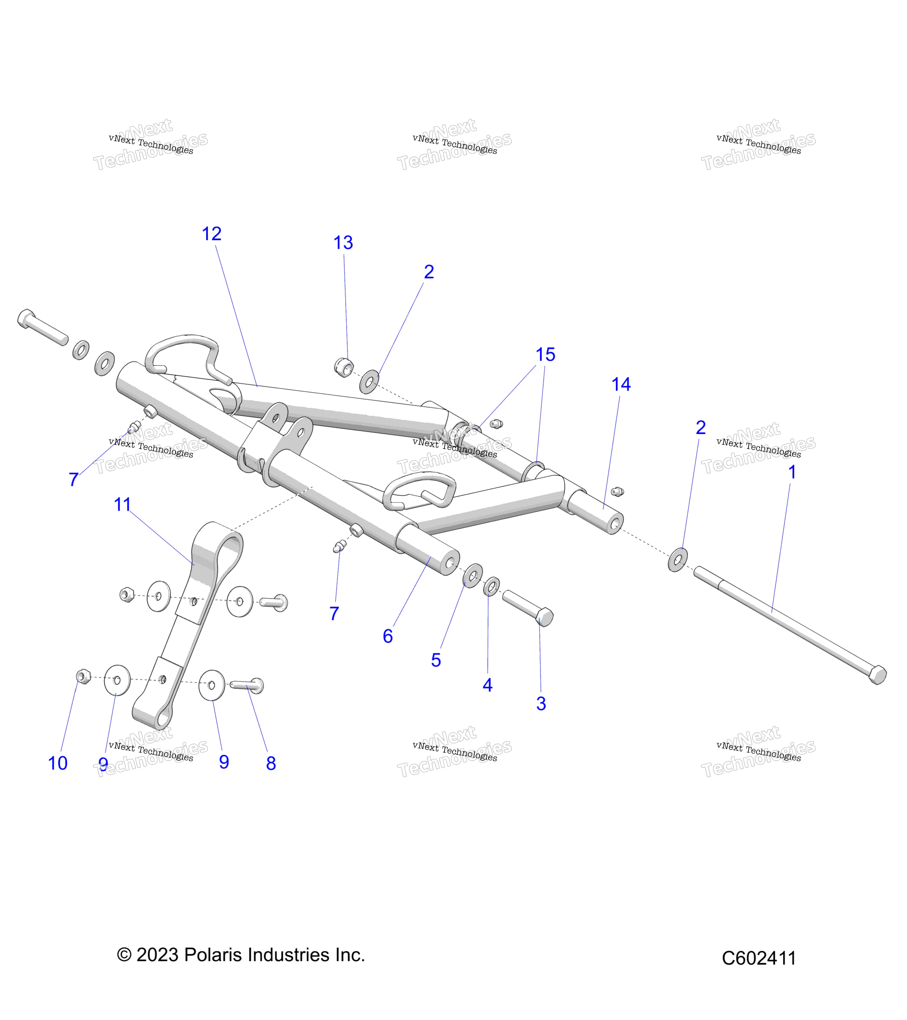 Suspension, Torque Arm, передний