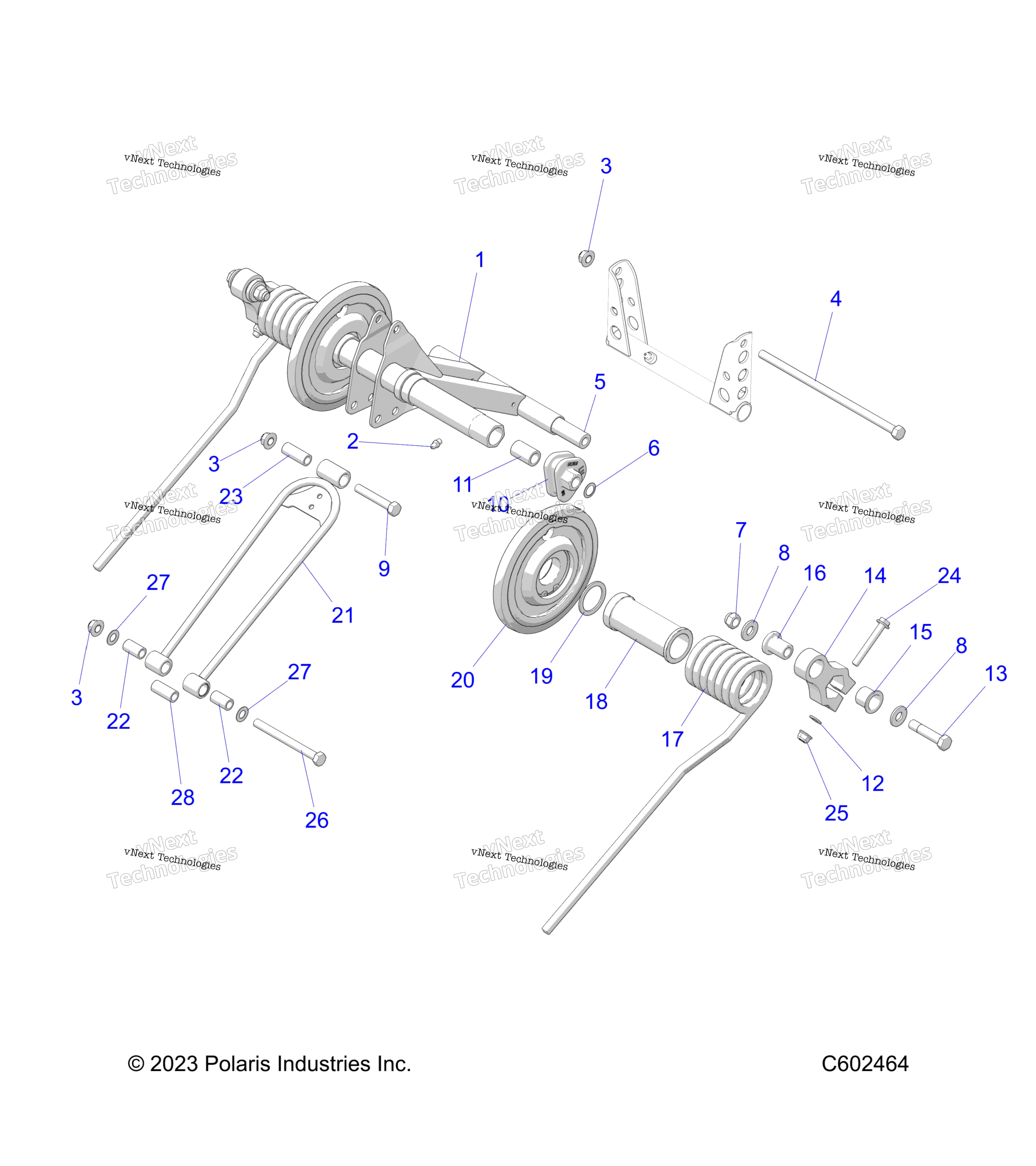 Suspension, Torque Arm, задний