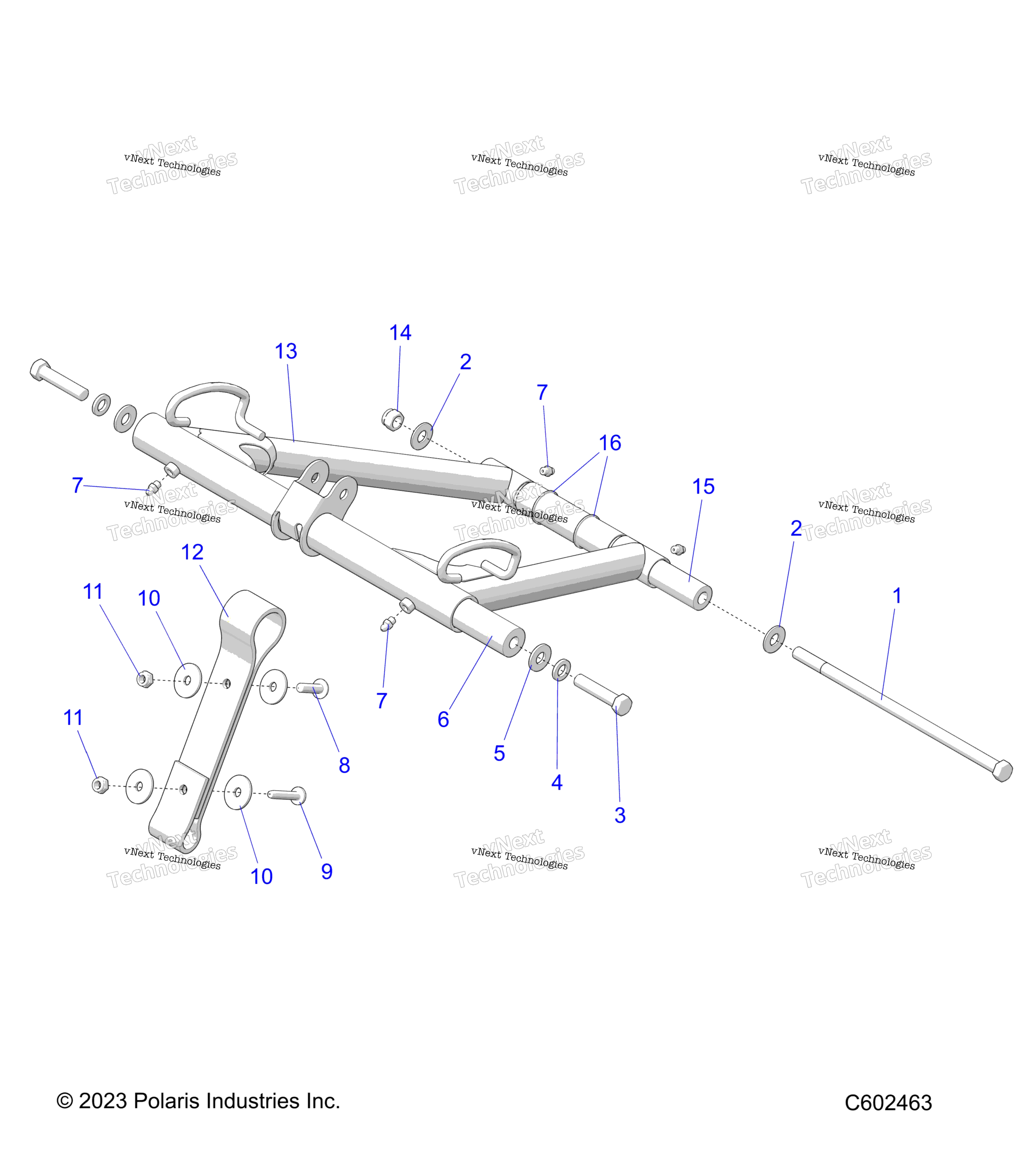 Suspension, Torque Arm, передний