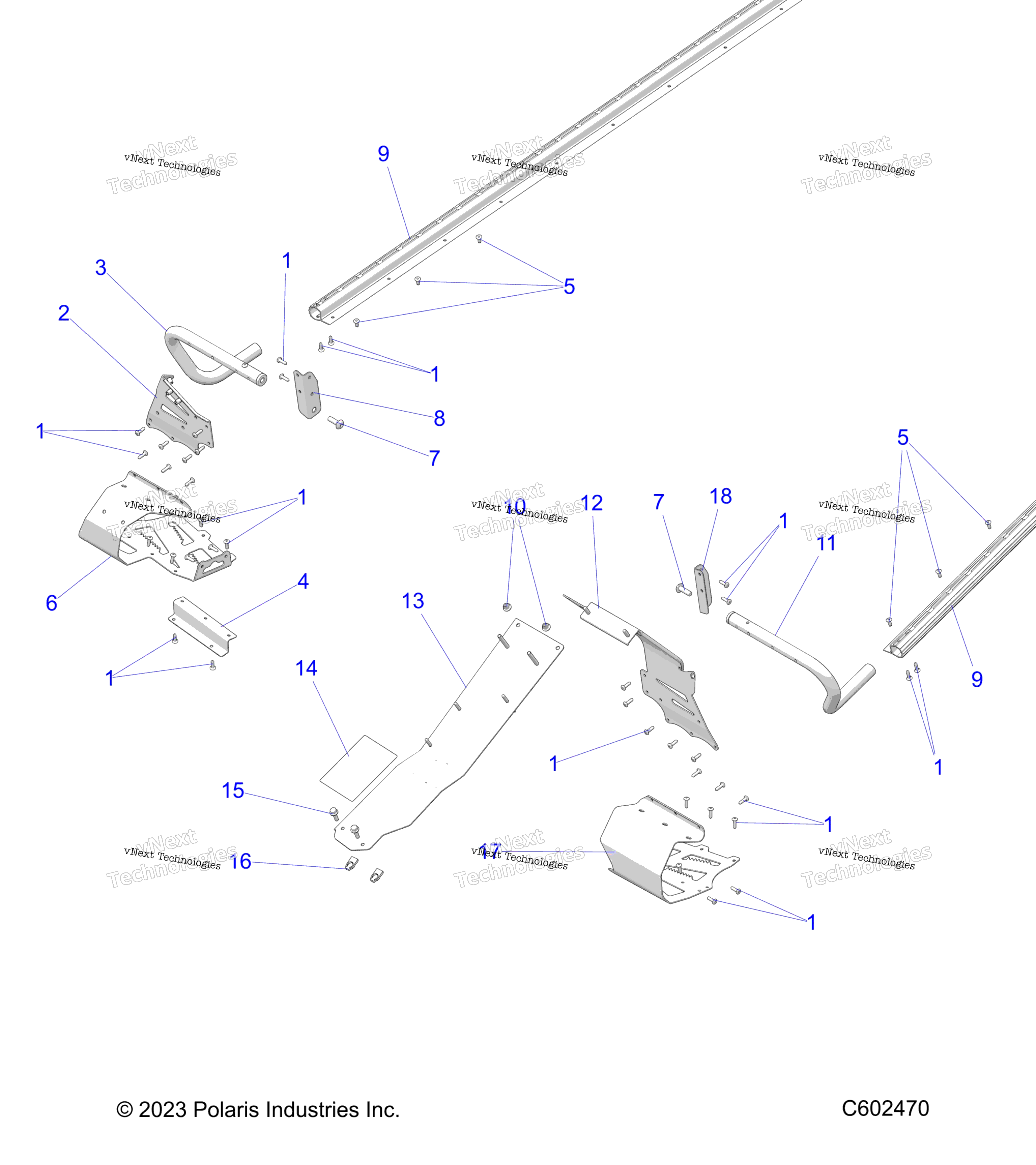 Chassis, сцепление Guard, Footrests, Tunnel Grips