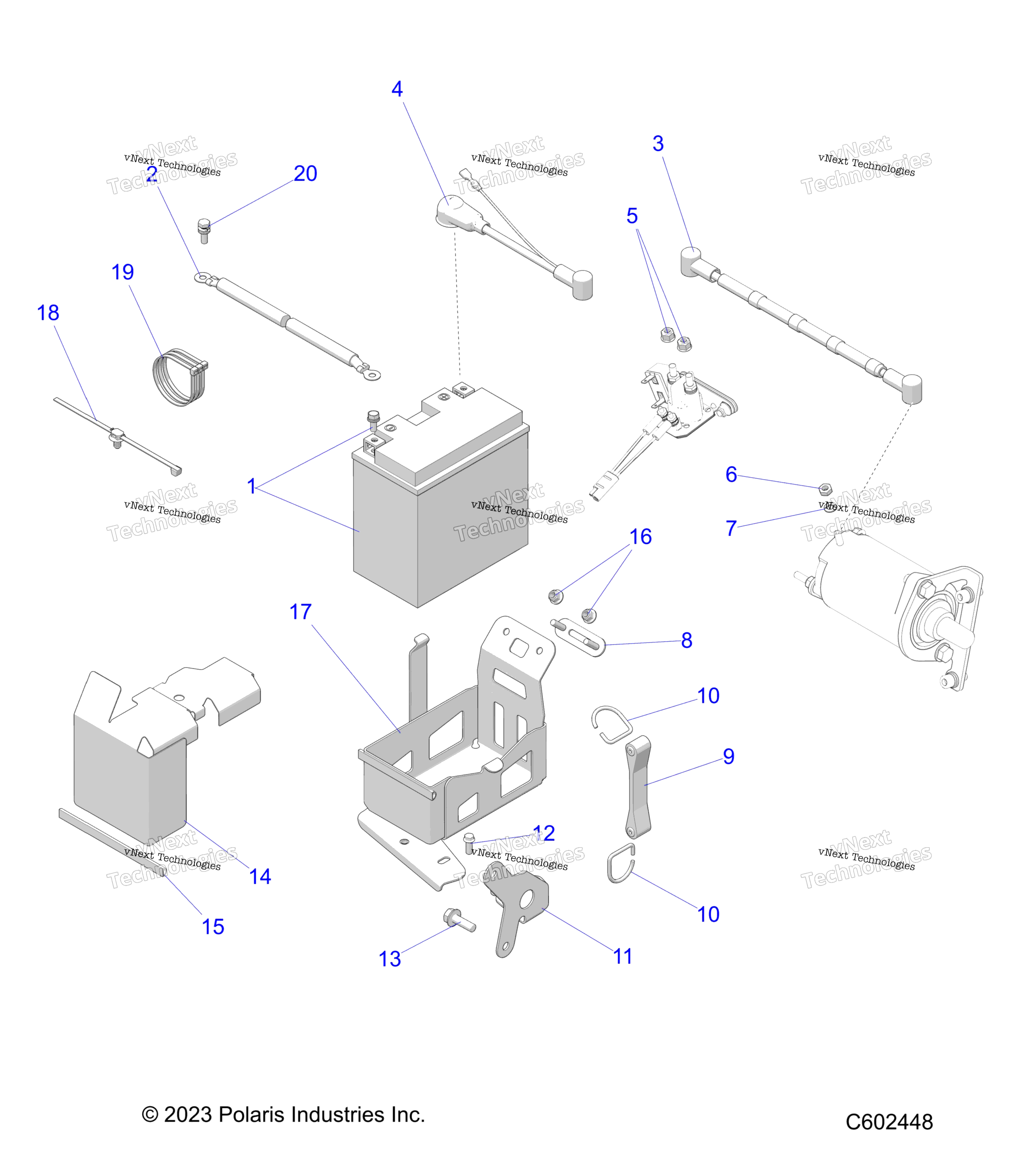 Электрооборудование, аккумулятор Box Asm