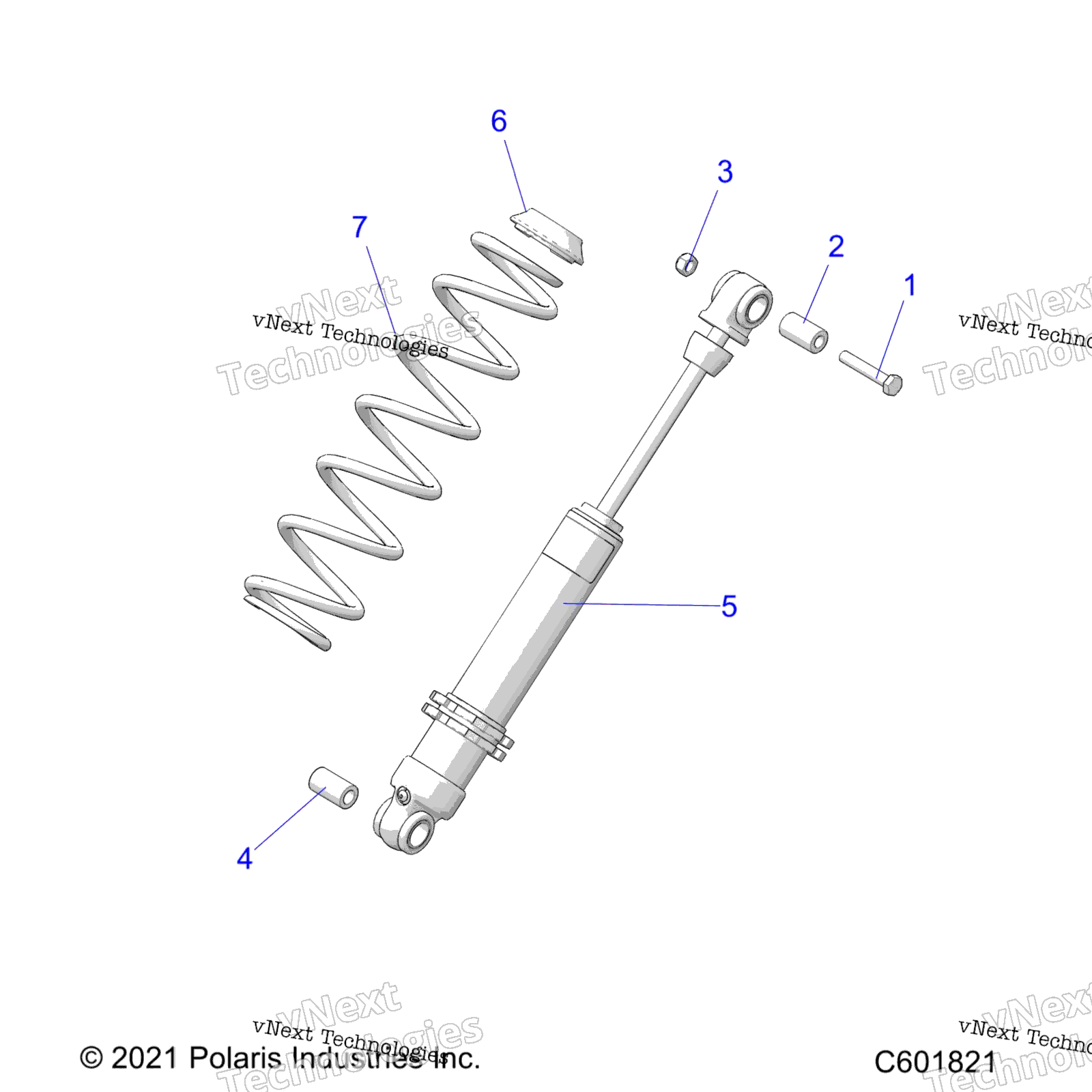 Suspension, Shock, задний Track