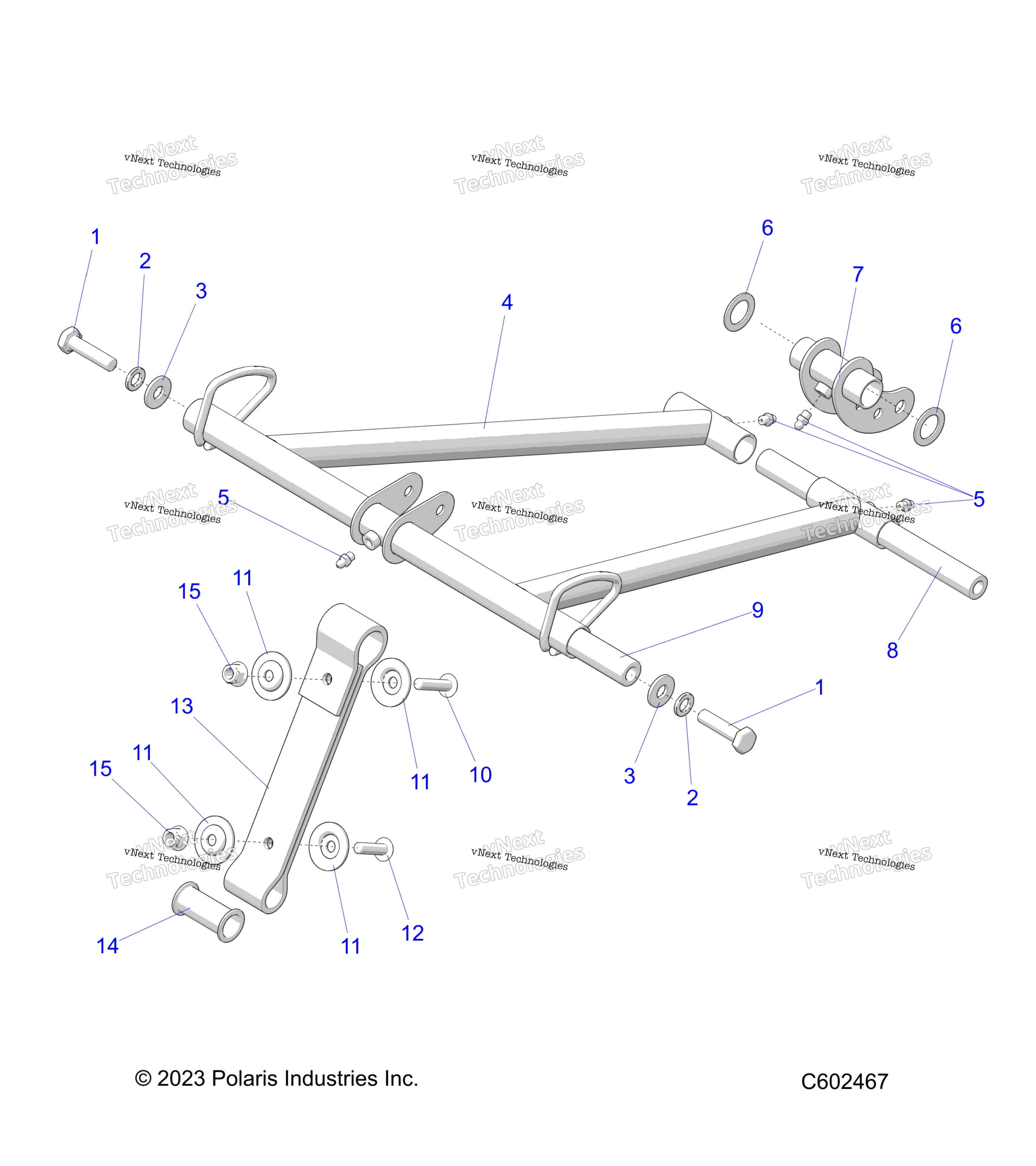 Suspension, Torque Arm, передний