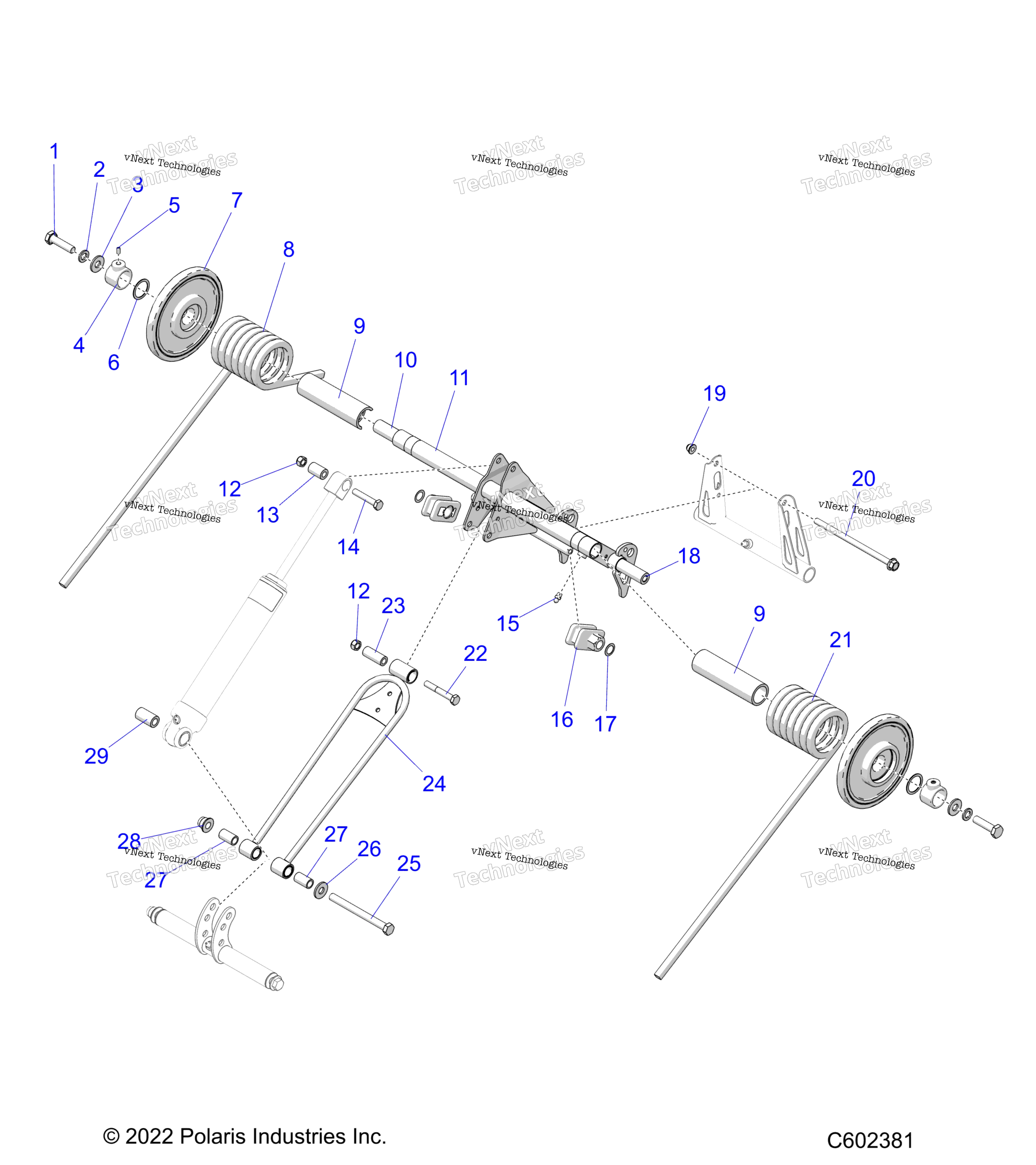 Suspension, Torque Arm, задний