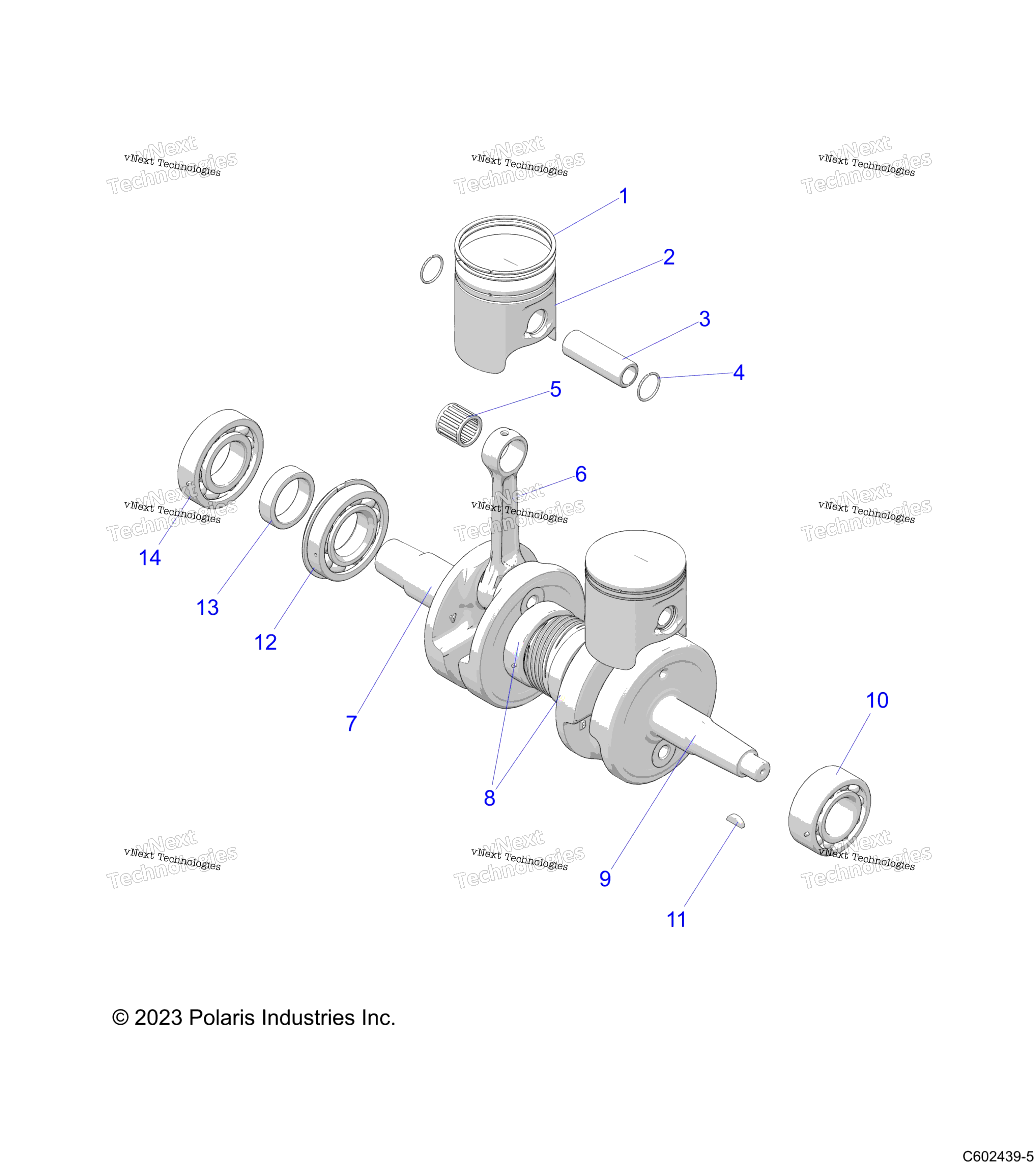Engine, поршень & коленвал