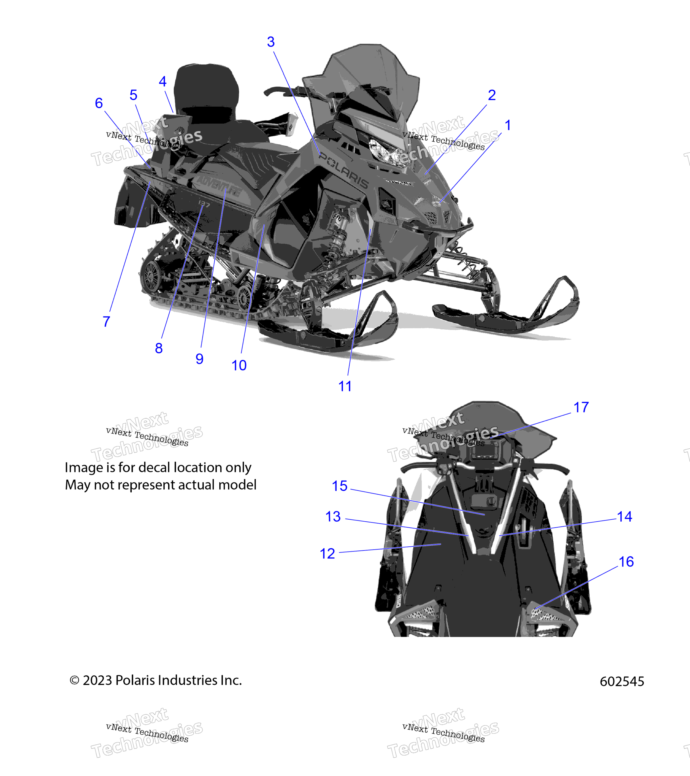 Body, Decal, Black Side панель W / Gray Accent
