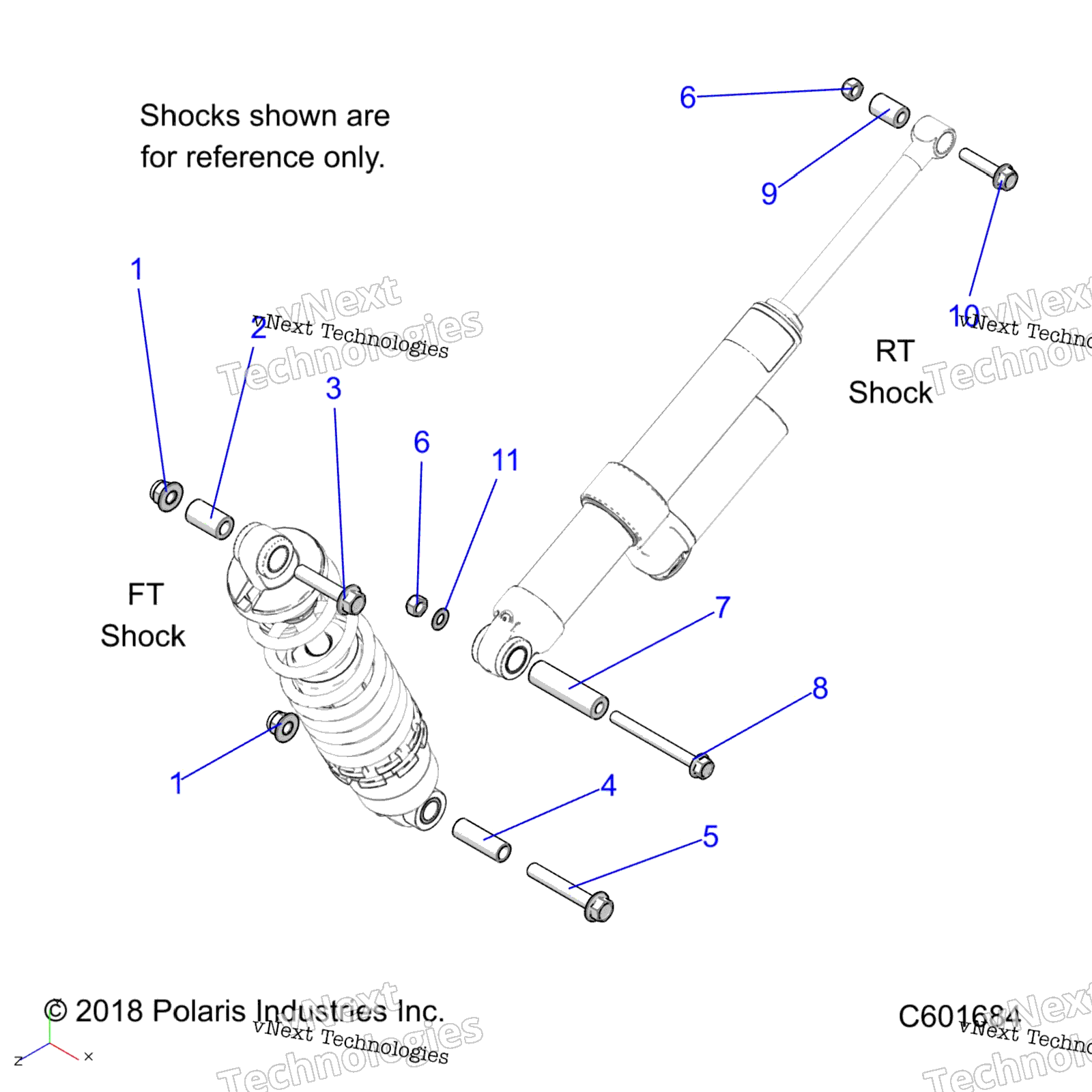 Suspension, Shock Mounting, задний Susp