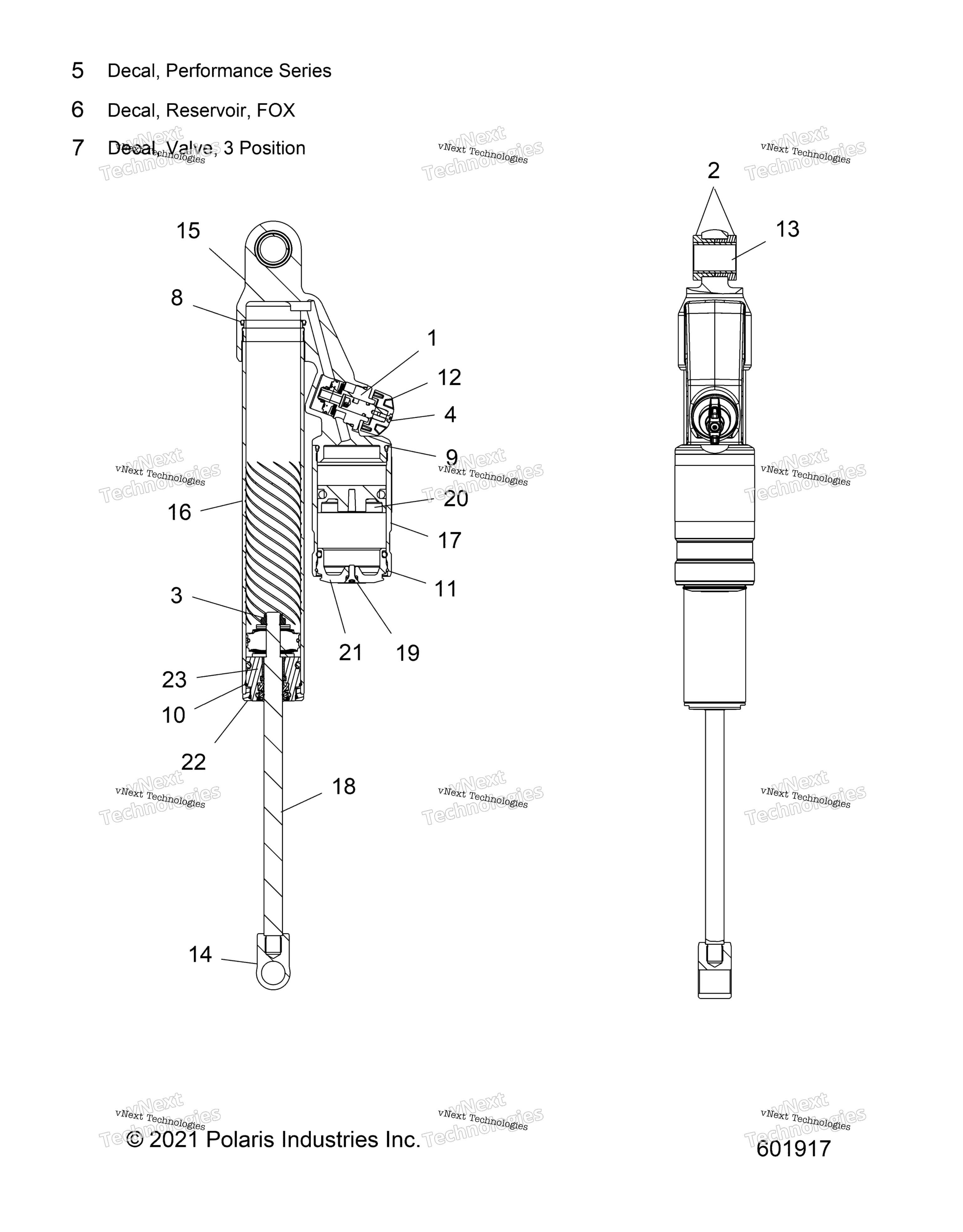 Suspension, Shock, задний Track