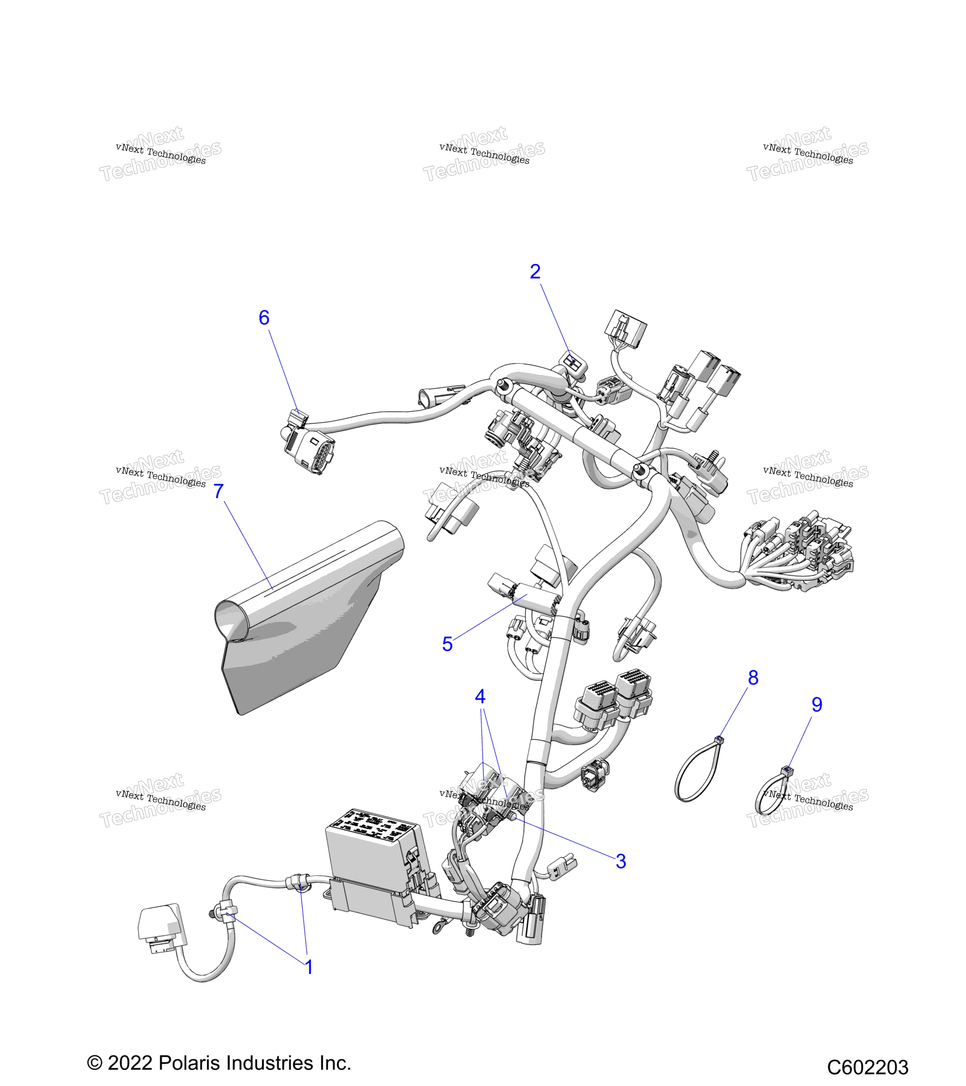 Electrical, провод Harness, Main