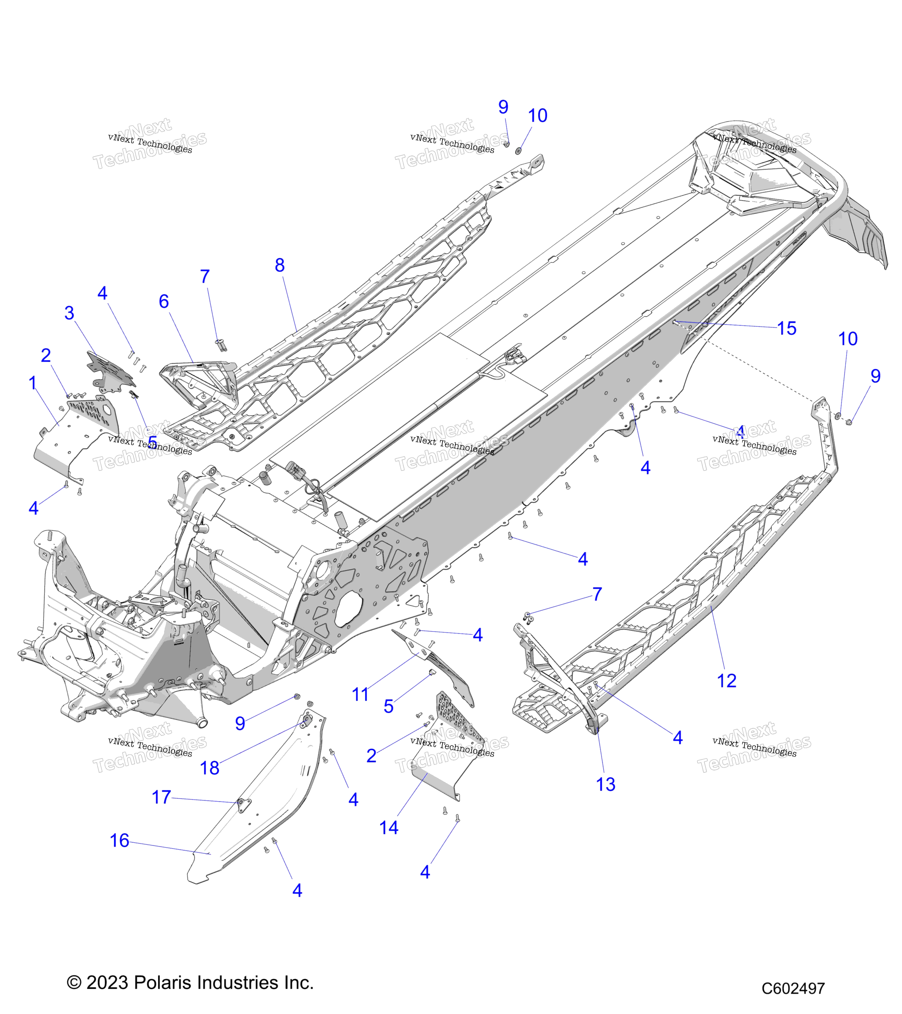 Chassis, сцепление Guard, Footrests, & Runningboards S24tls6rsl / 6Rel