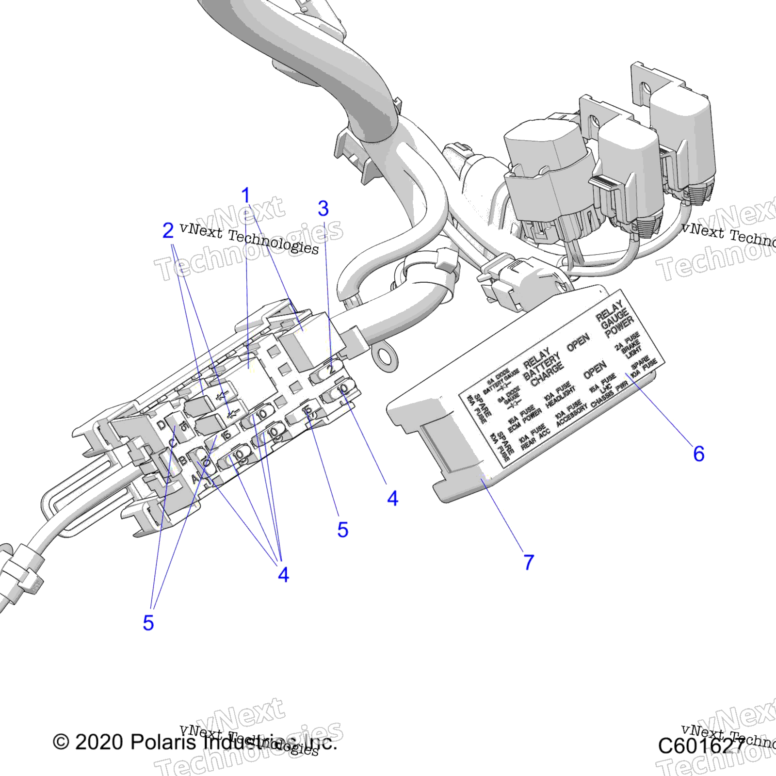 Electrical, предохранитель Block, Fuses C601939)