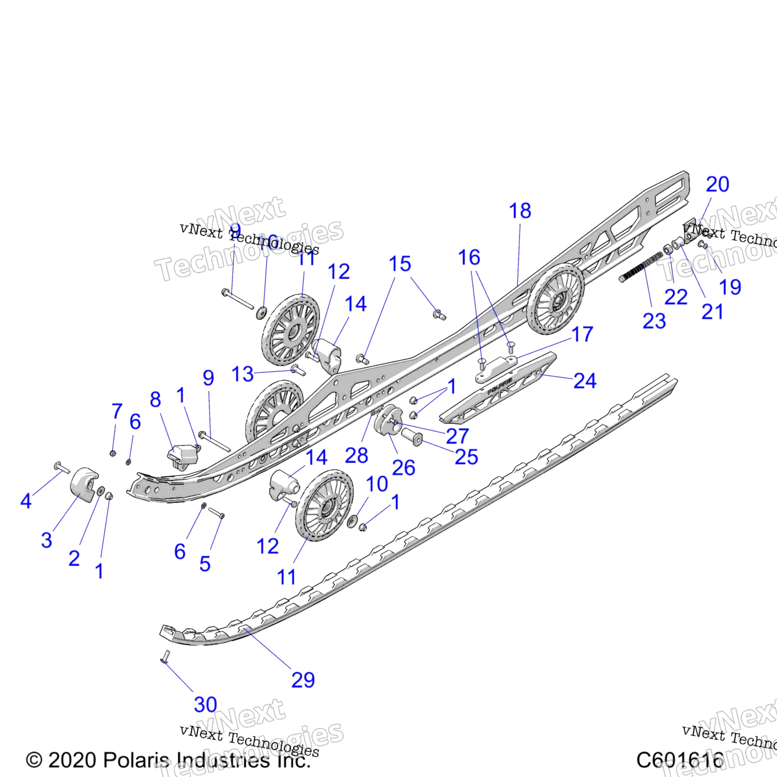 Suspension, Rail Beam Lh / Rh