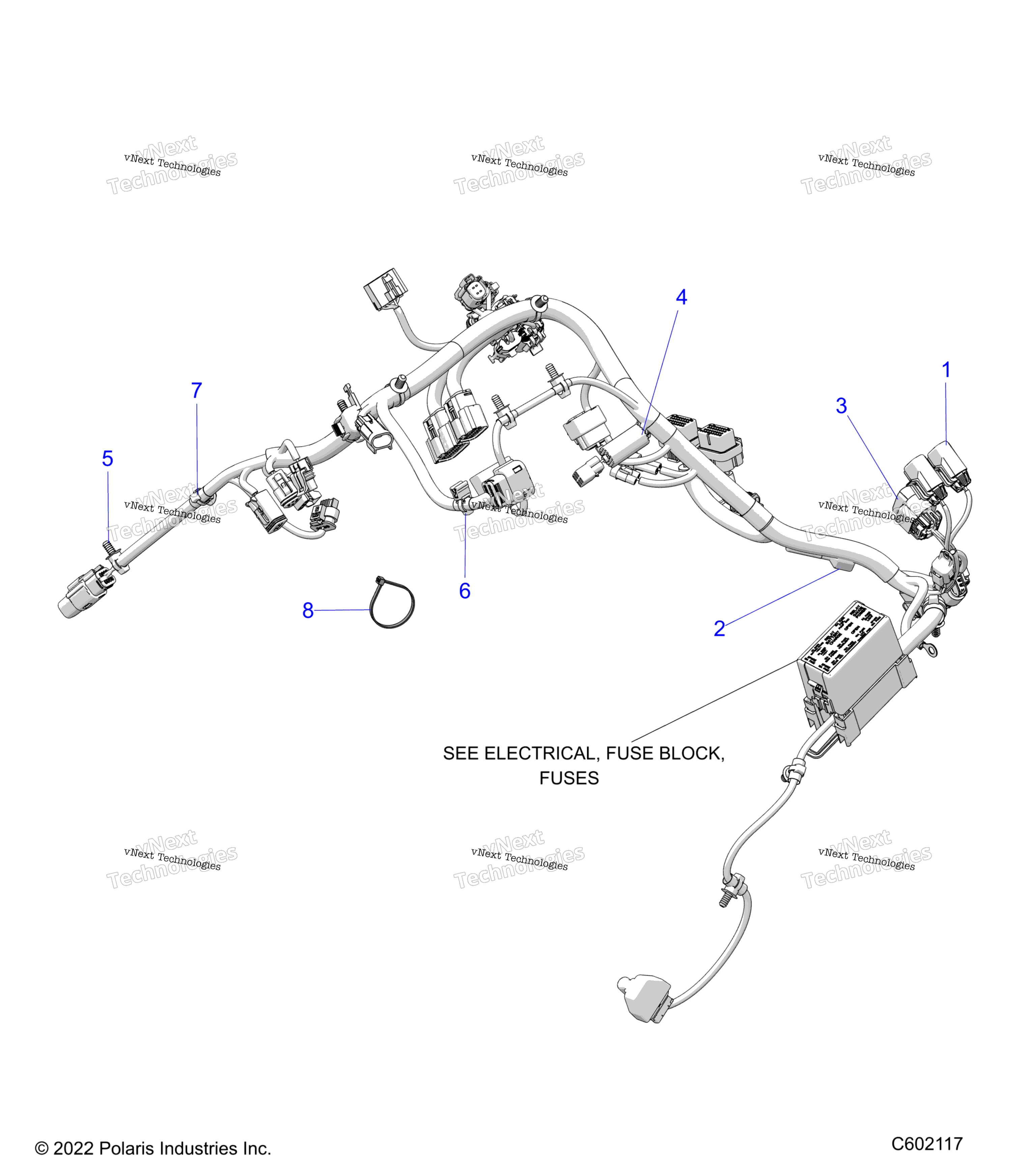 Electrical, провод Harness, Main