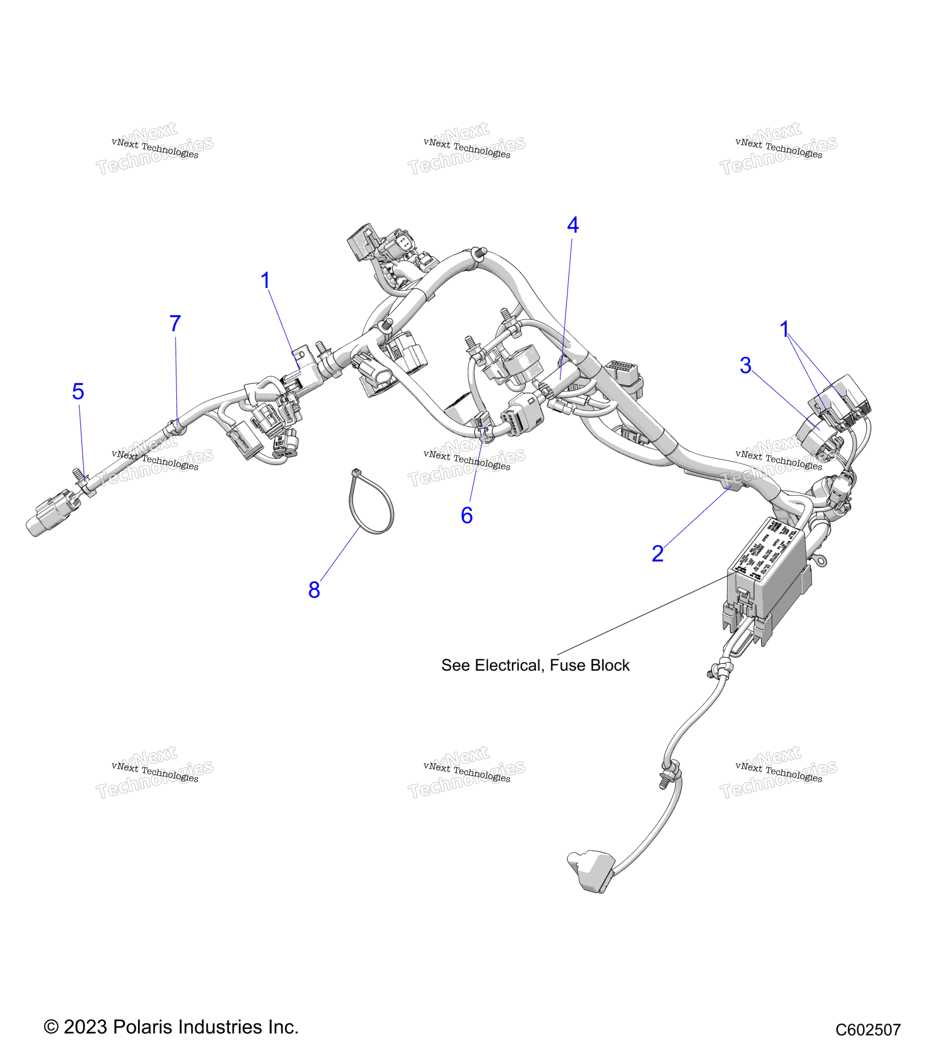 Electrical, провод Harness, Main