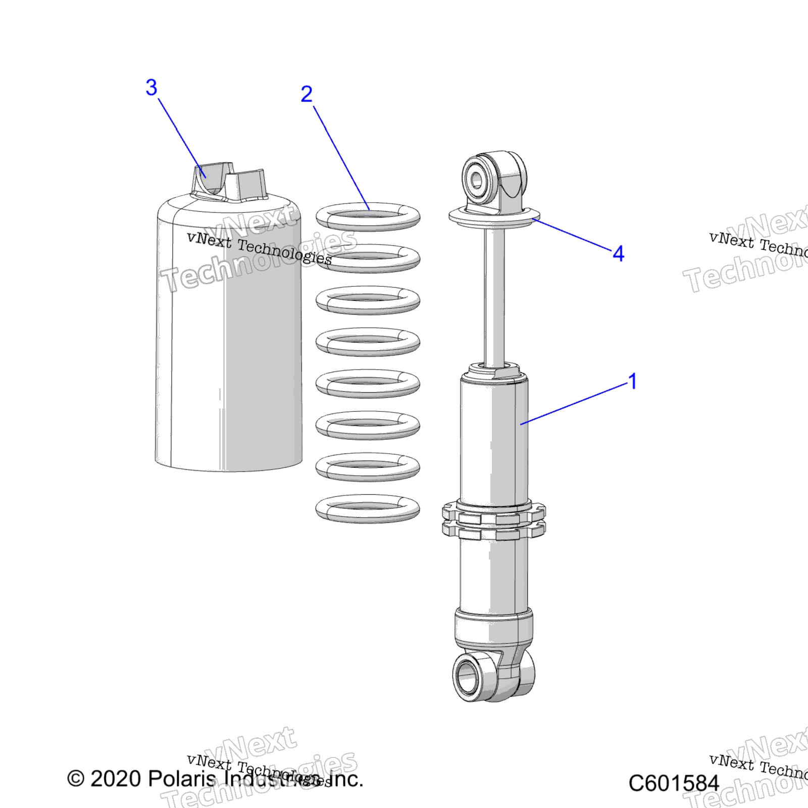 Suspension, Shock, передний Track