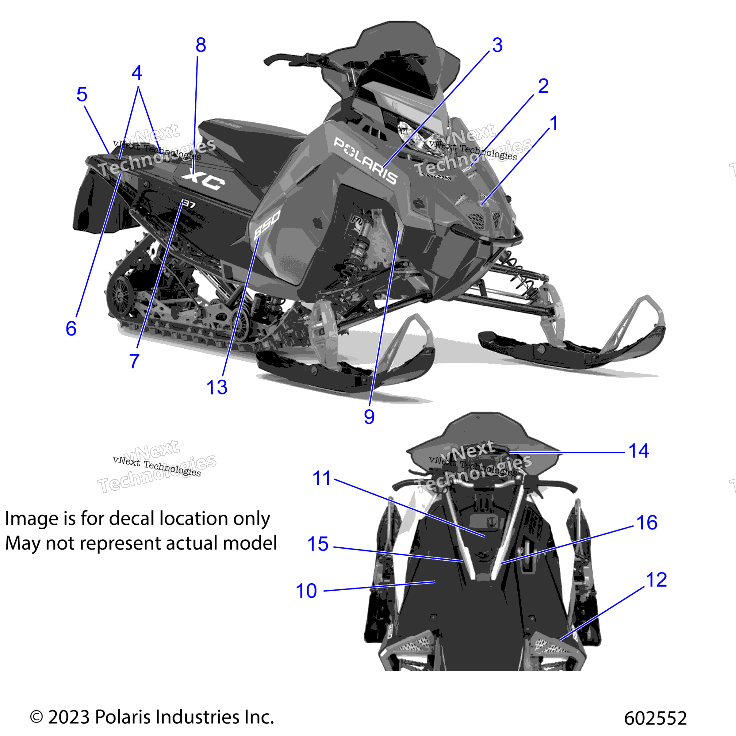 Body, Decal, Black Side панель W / Gray Accent