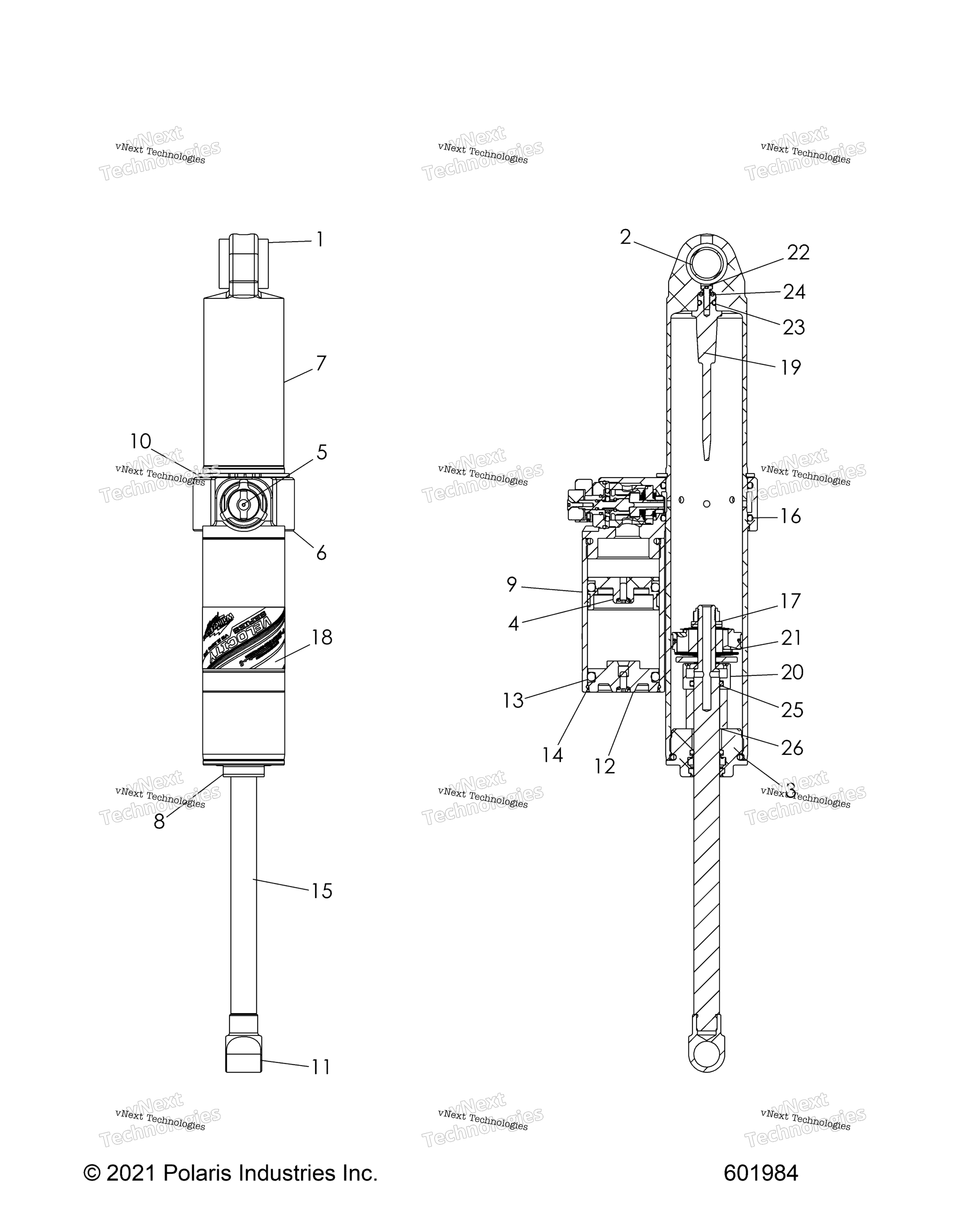 Suspension, Shock, задний Track