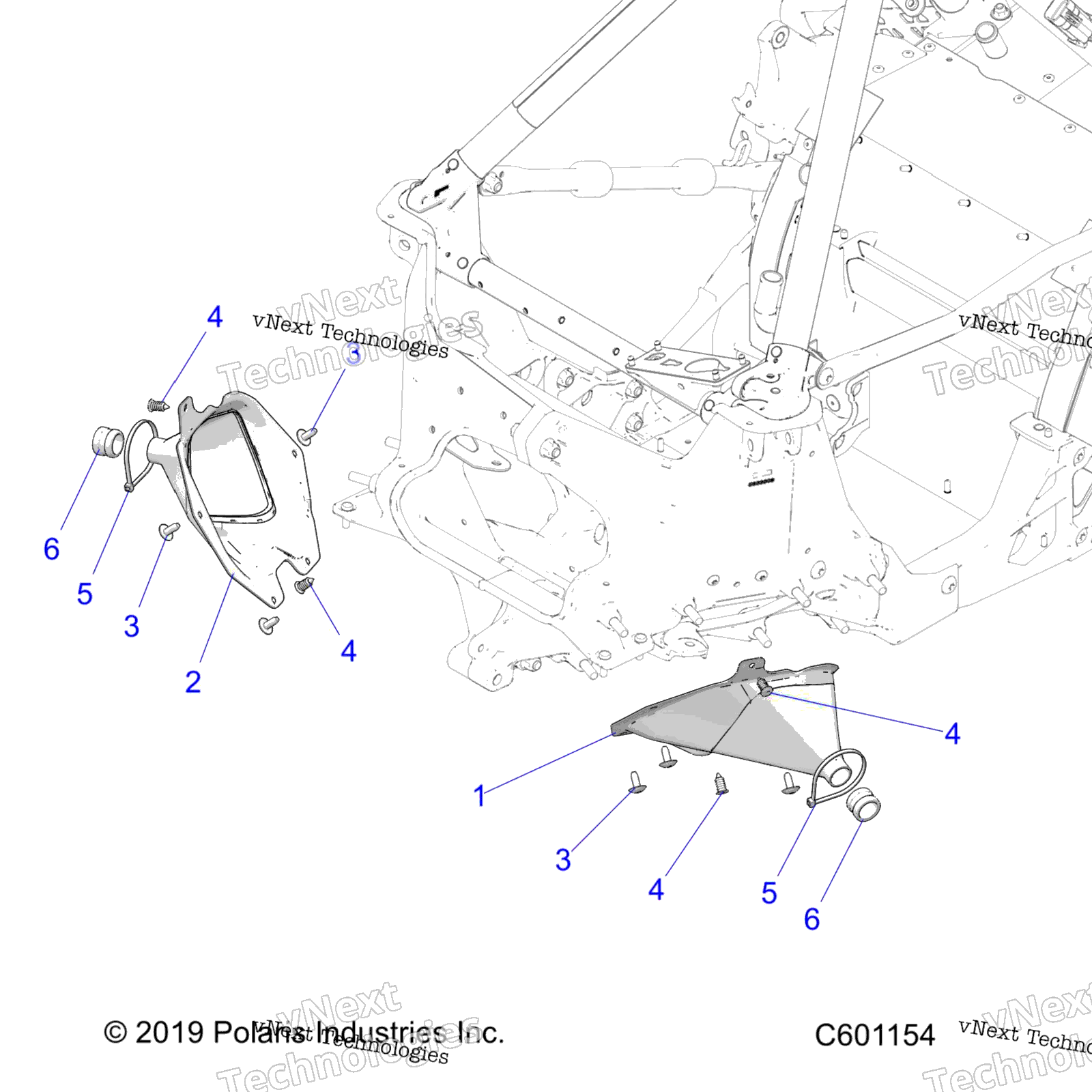 Chassis, тяга стержень чехол Asm