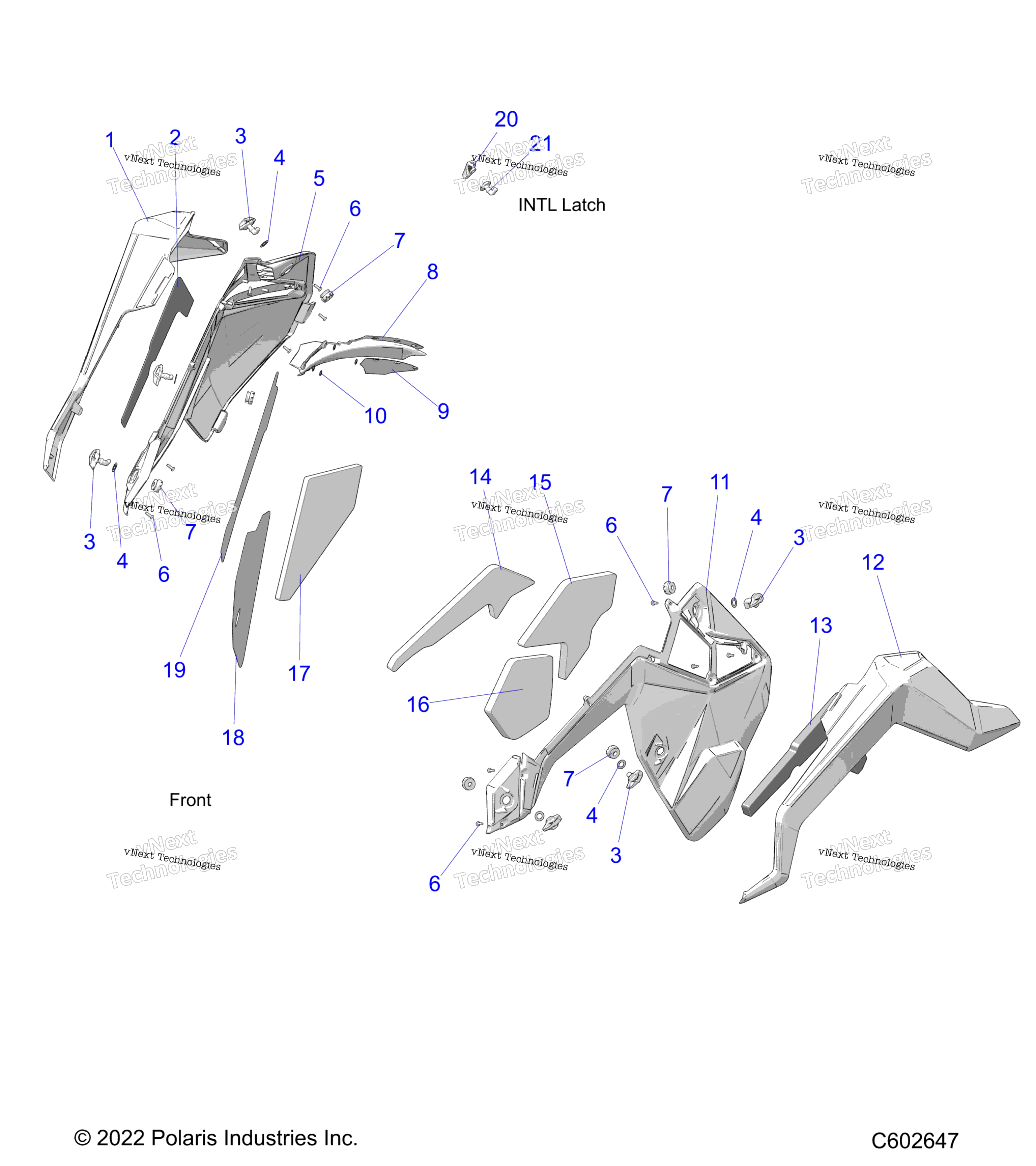 Body, Side Panels и Trim