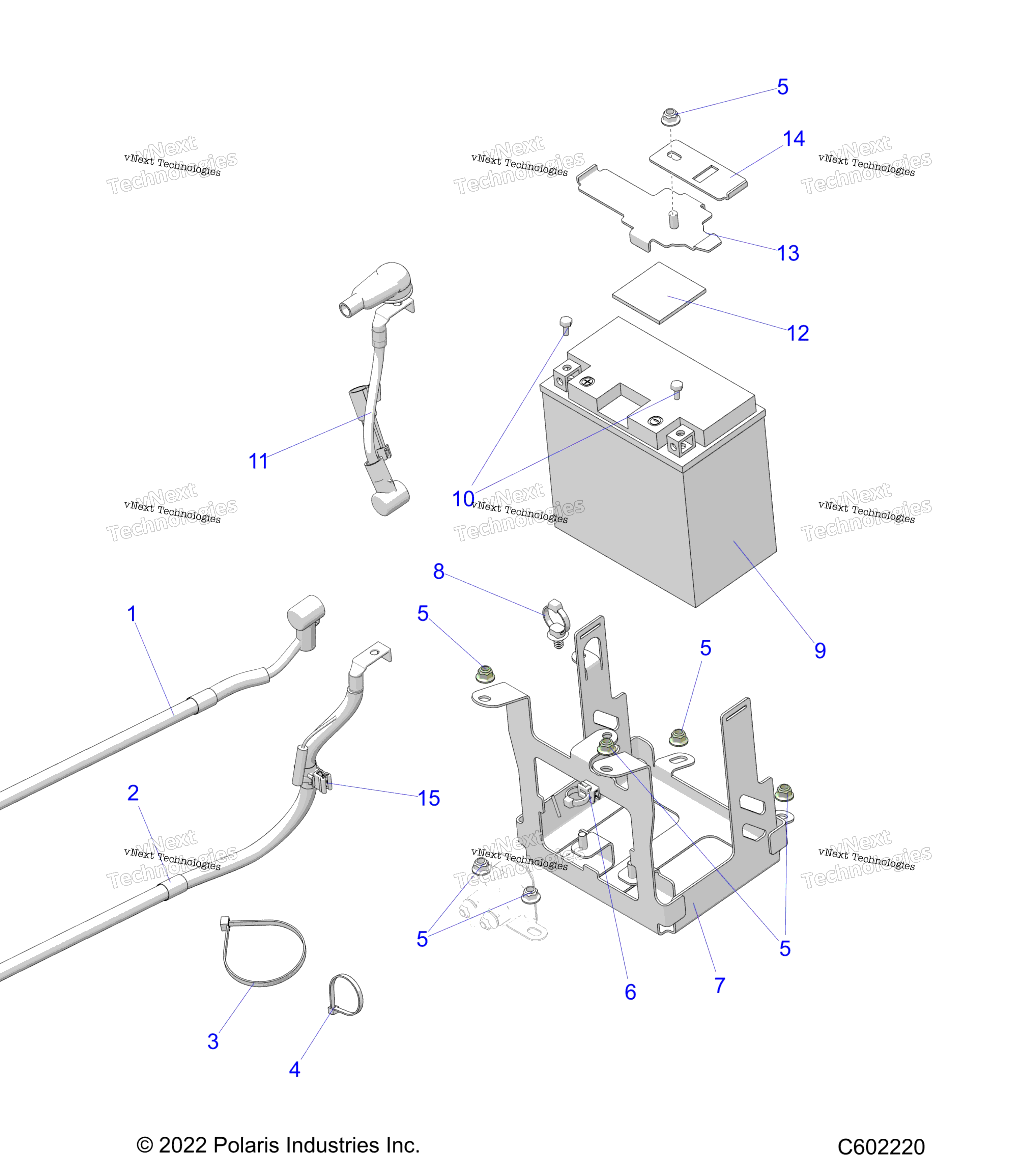 Electrical, аккумулятор / Box & Cables E.S. Option