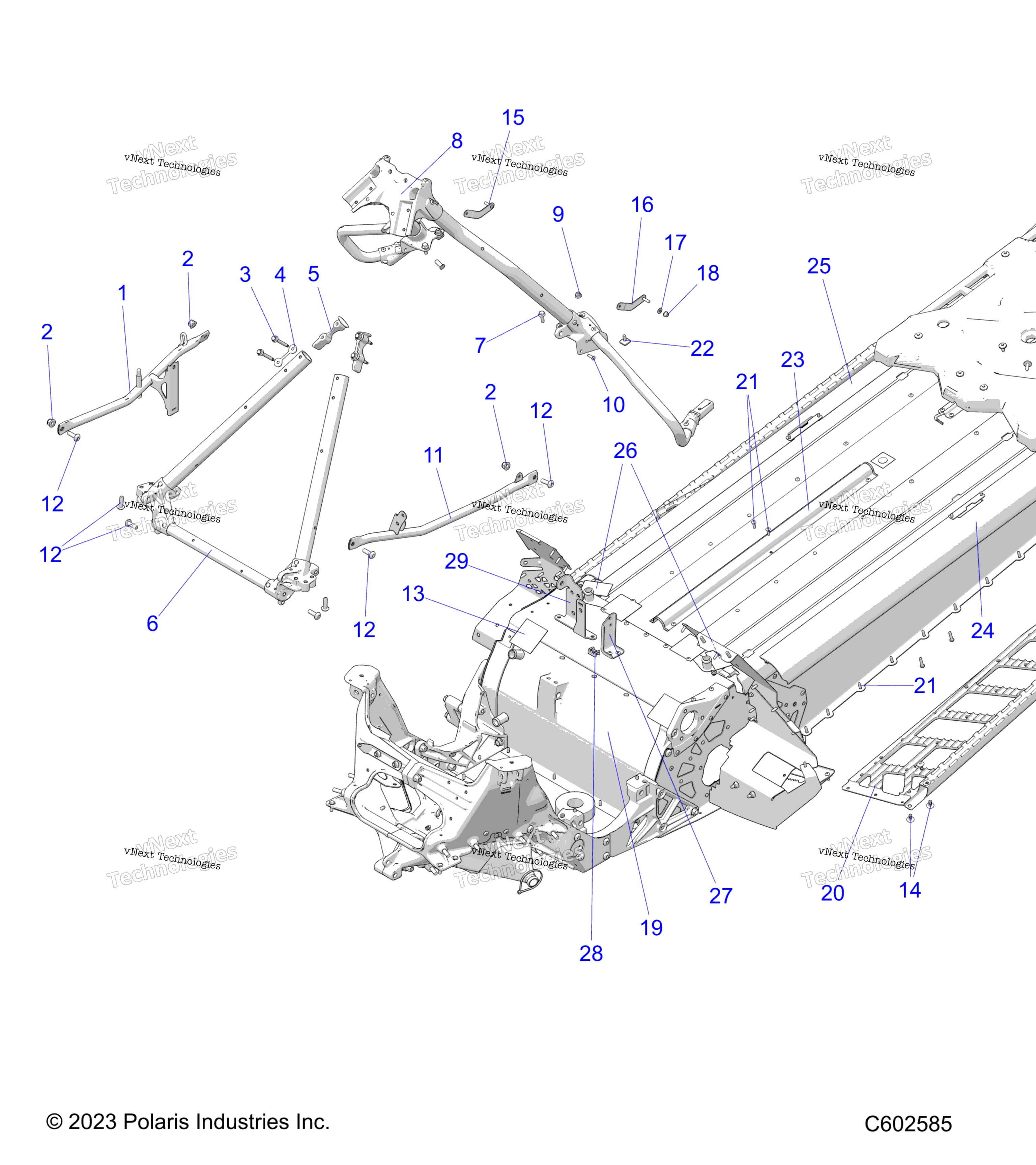 шасси шасси Over Structure Running Boards