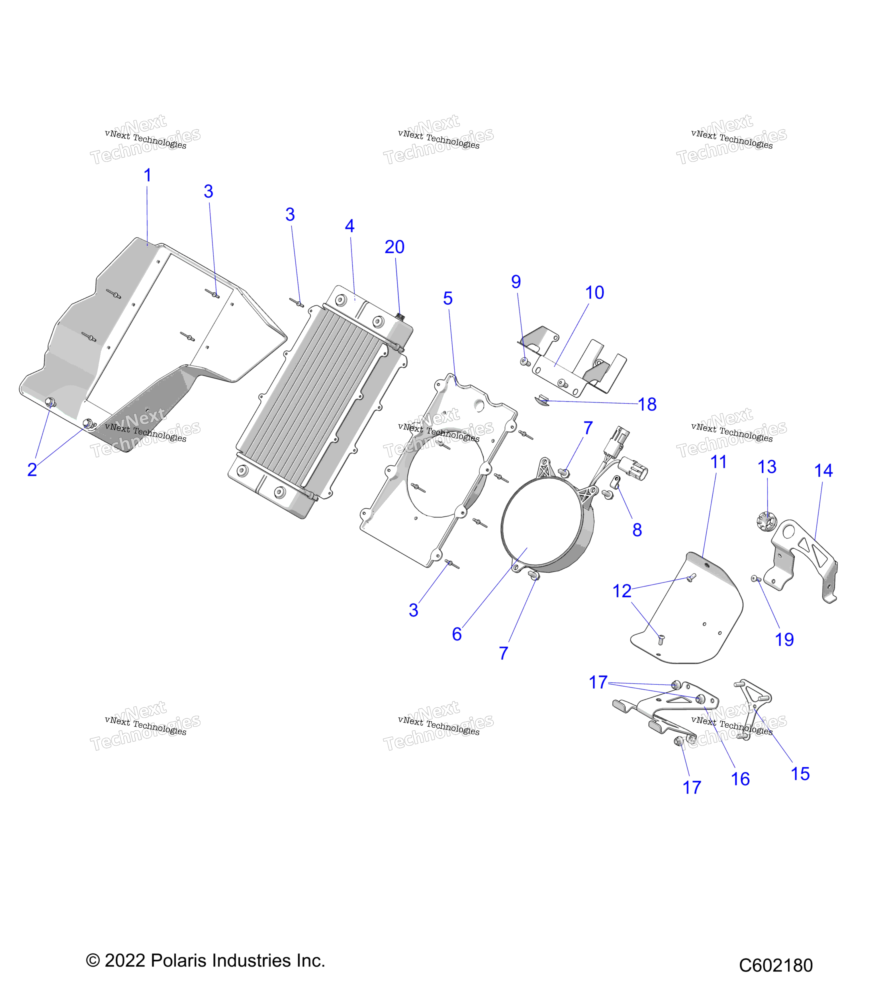 Engine, радиатор крепление
