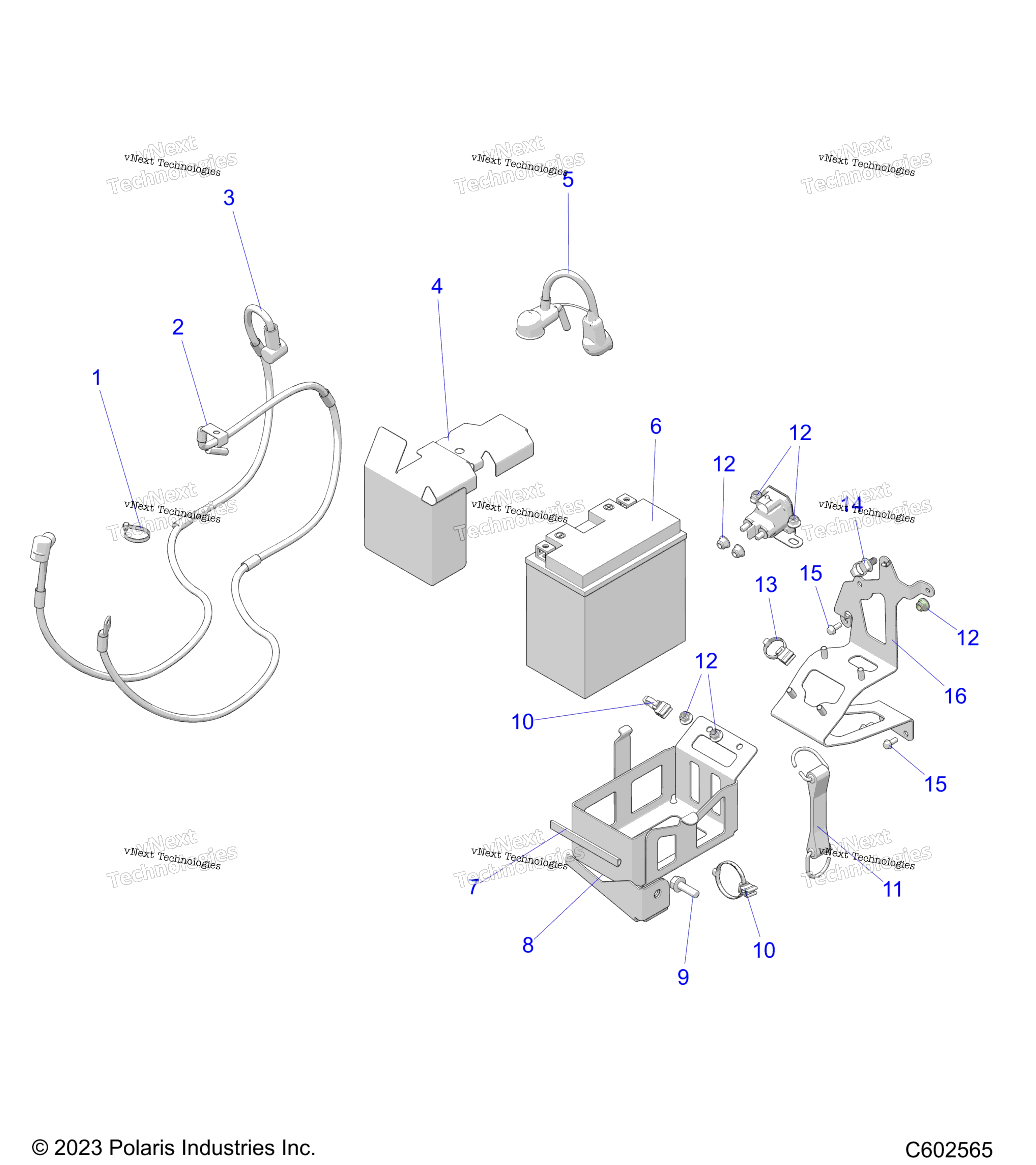 Electrical, аккумулятор / Box & Cables E.S. Option
