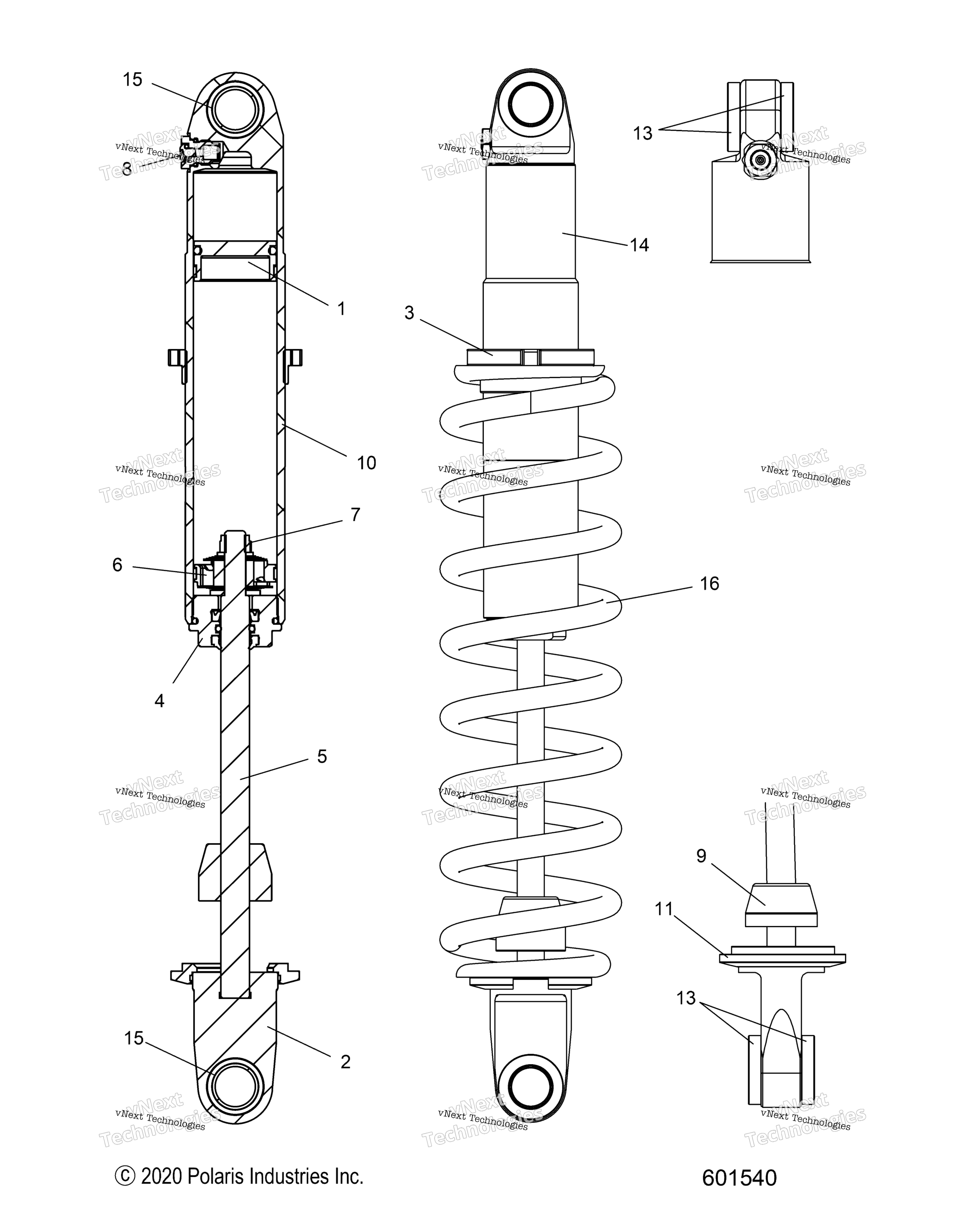 Suspension, Shock, задний Track