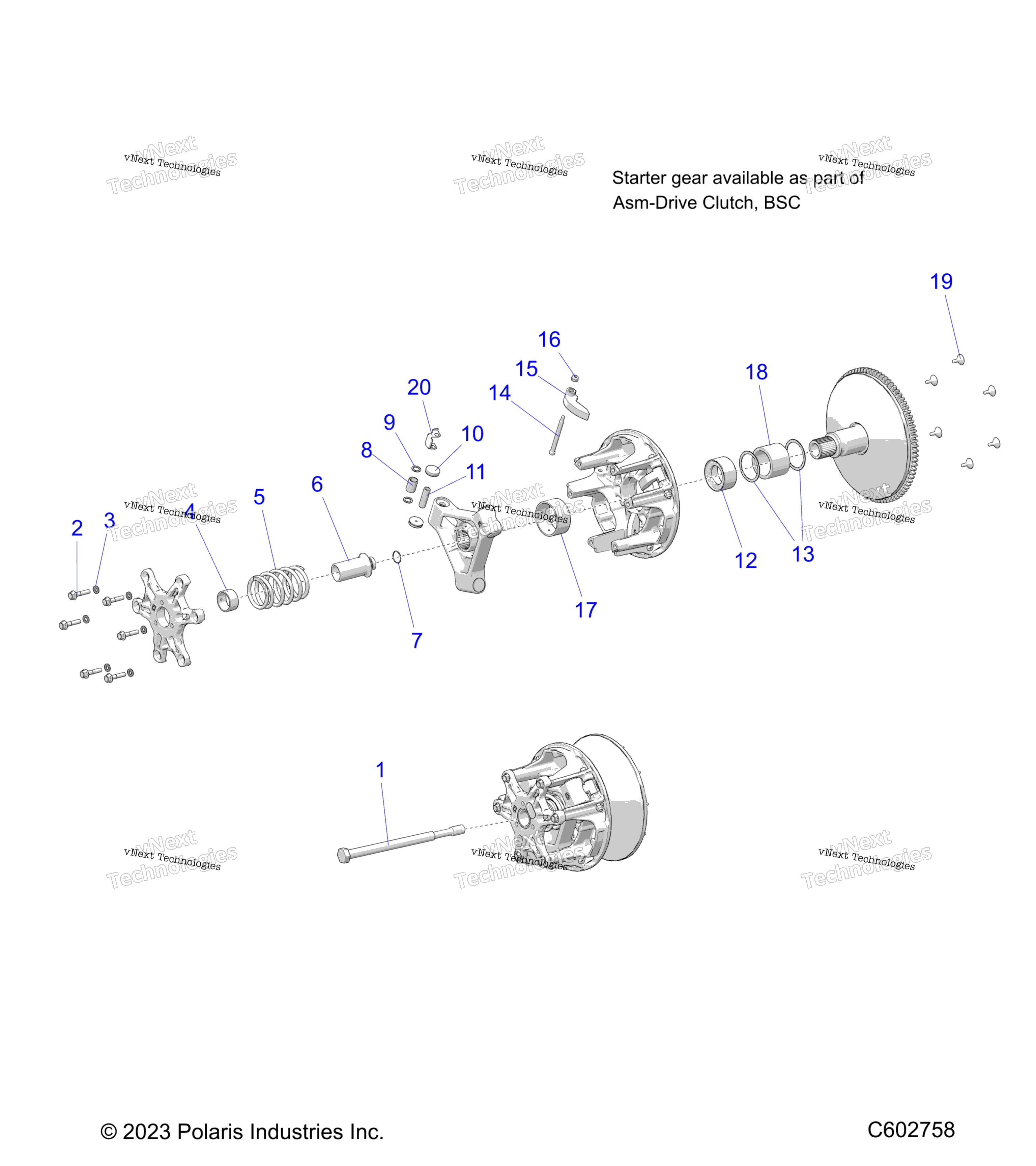 Привод Train, Clutch, Primary