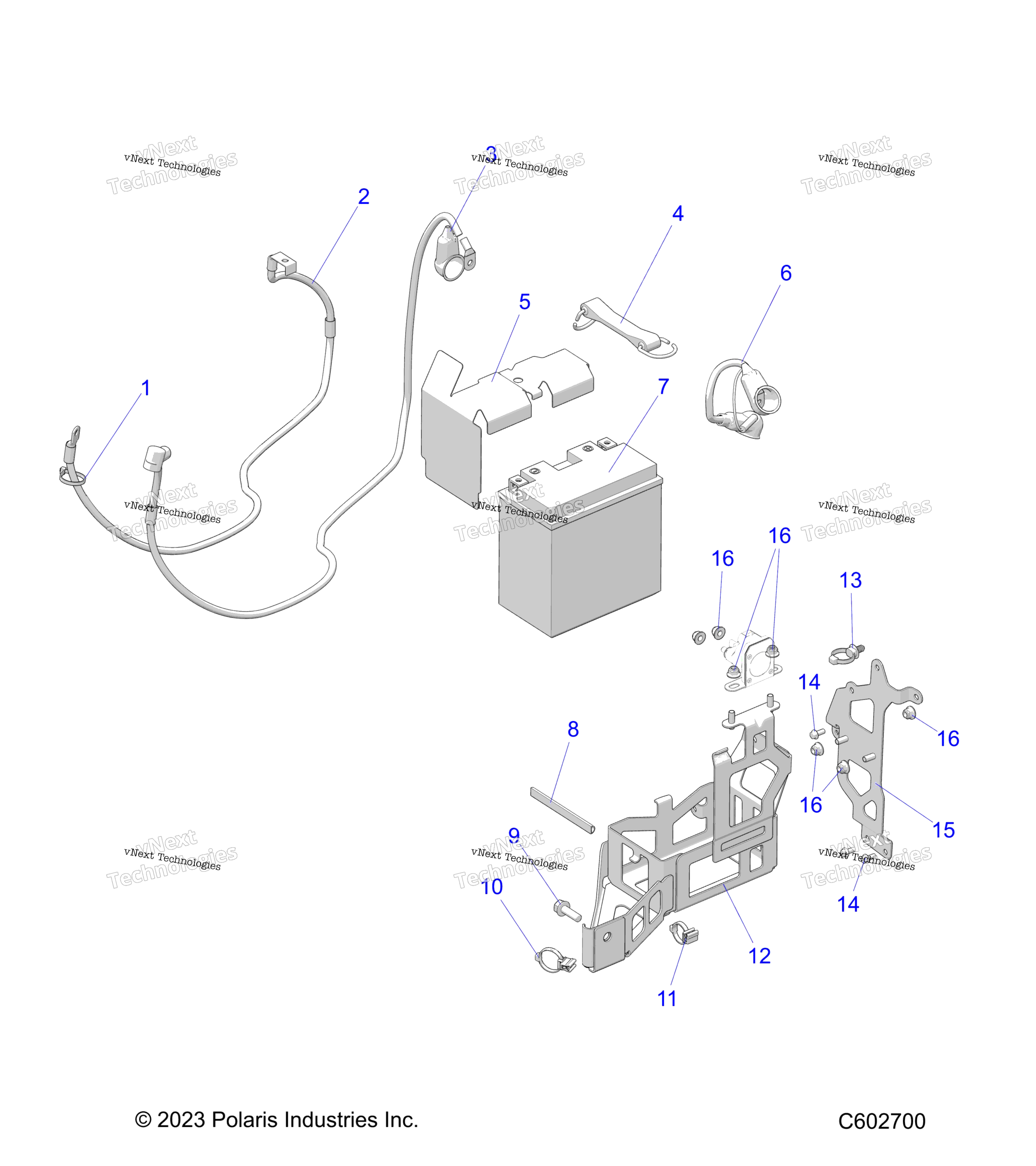 Electrical, E.S. аккумулятор / Box & Cables E.S. Option
