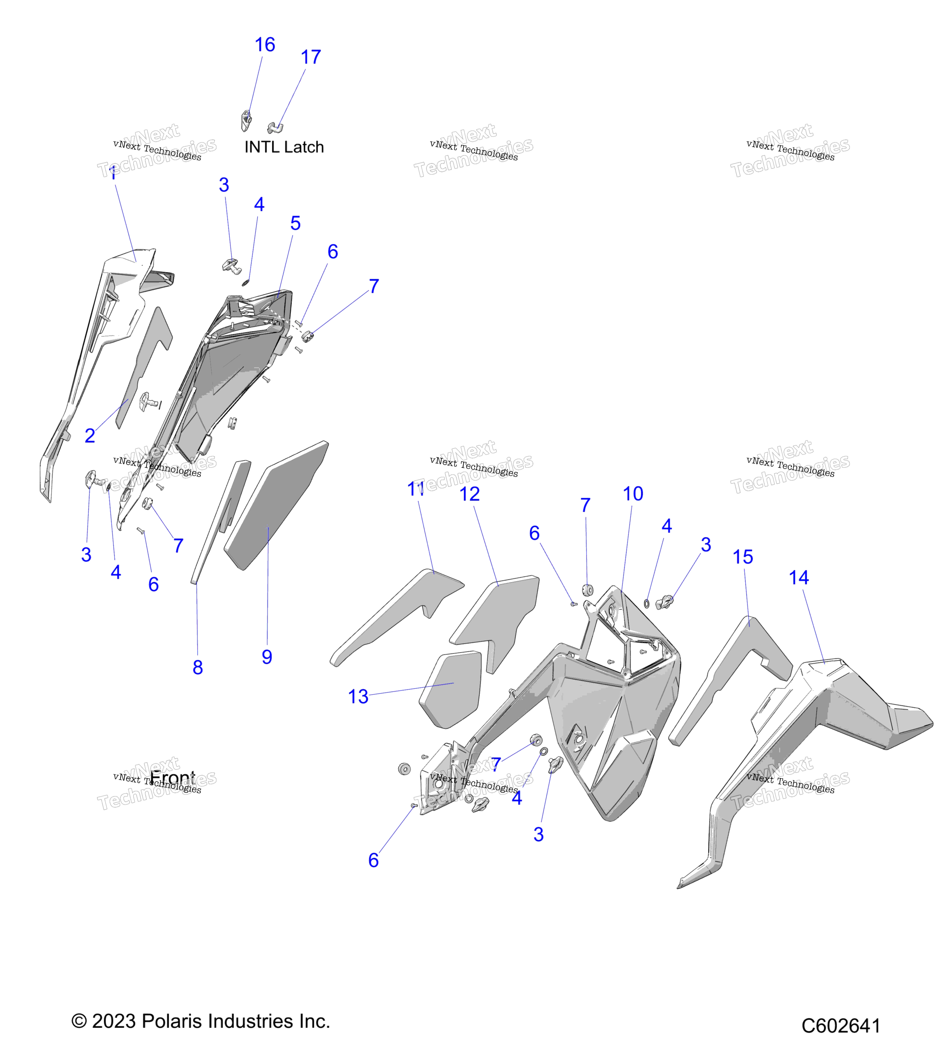 Body, Side Panels и Trim