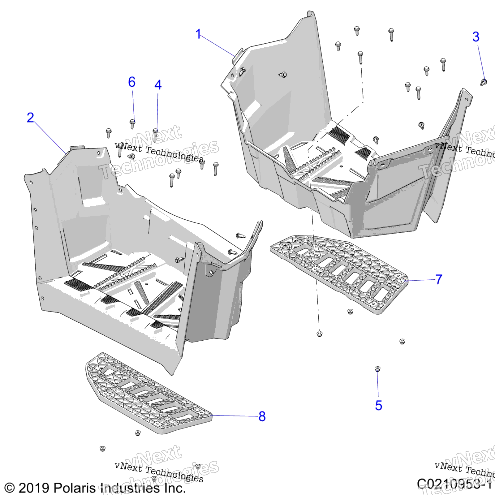 кузов Footwells