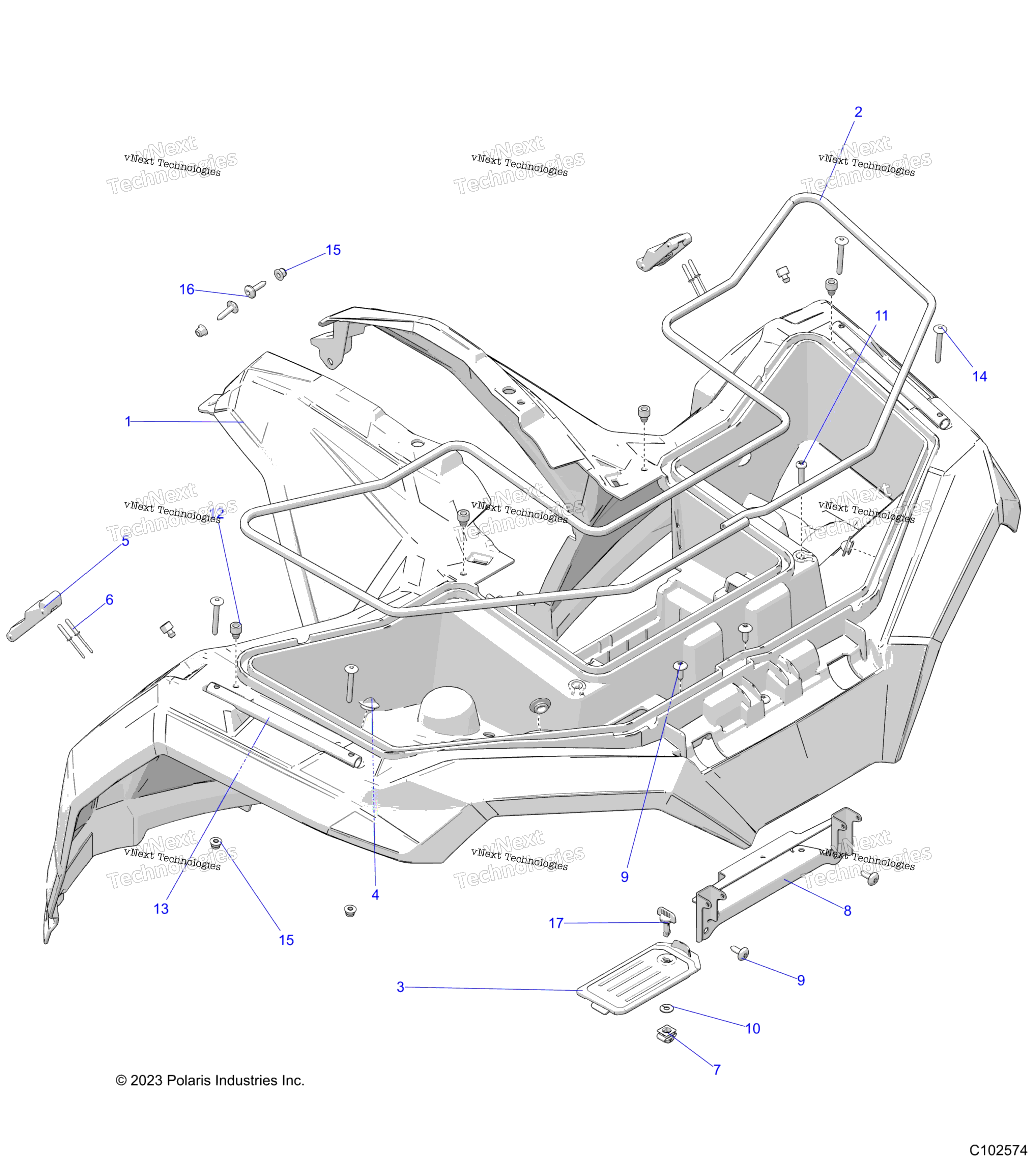 Body, передний Cab (C102574)