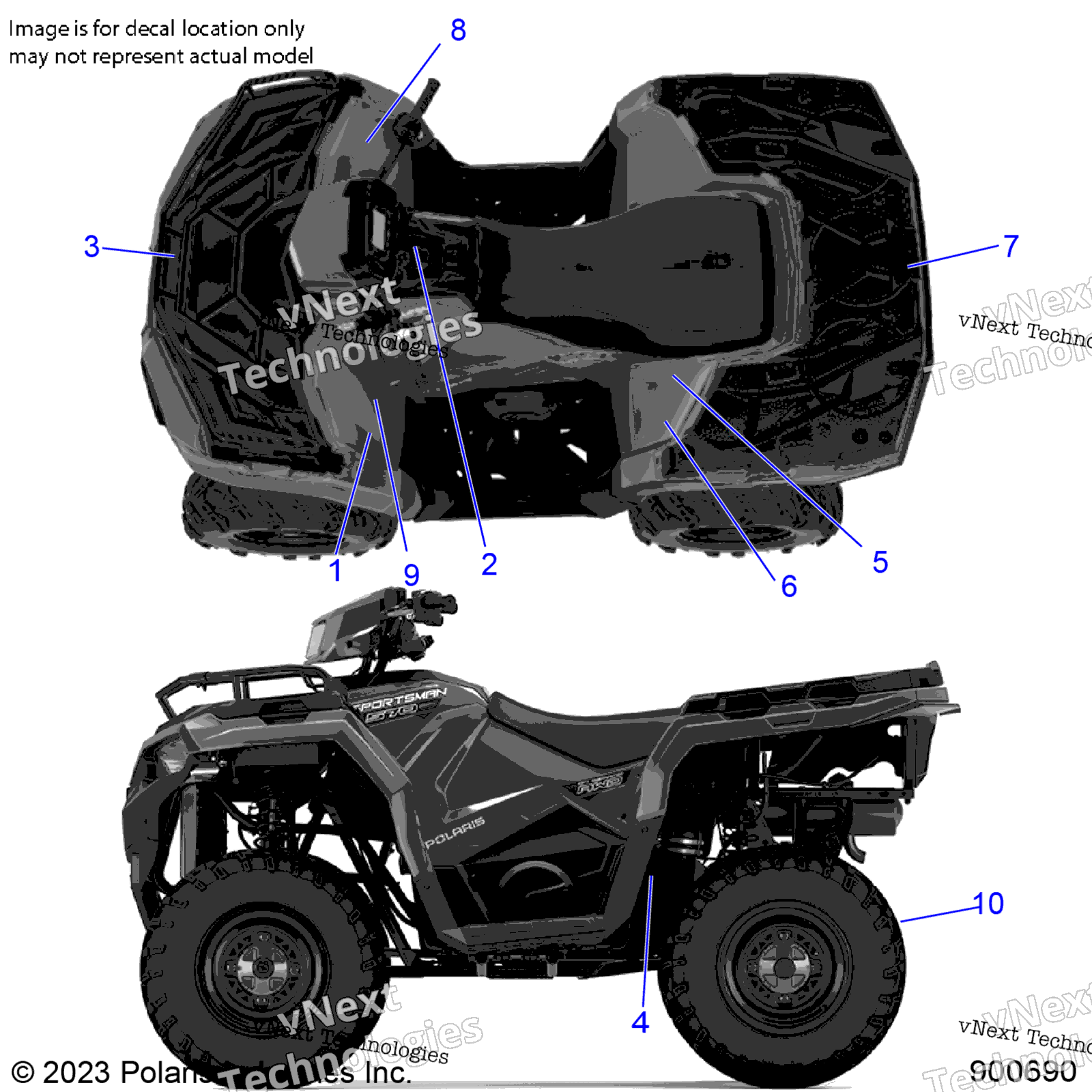 Body, Decals, Standard A24see57a1 / A3 / A6 / A9 / B1 / B3 / B6 / B9
