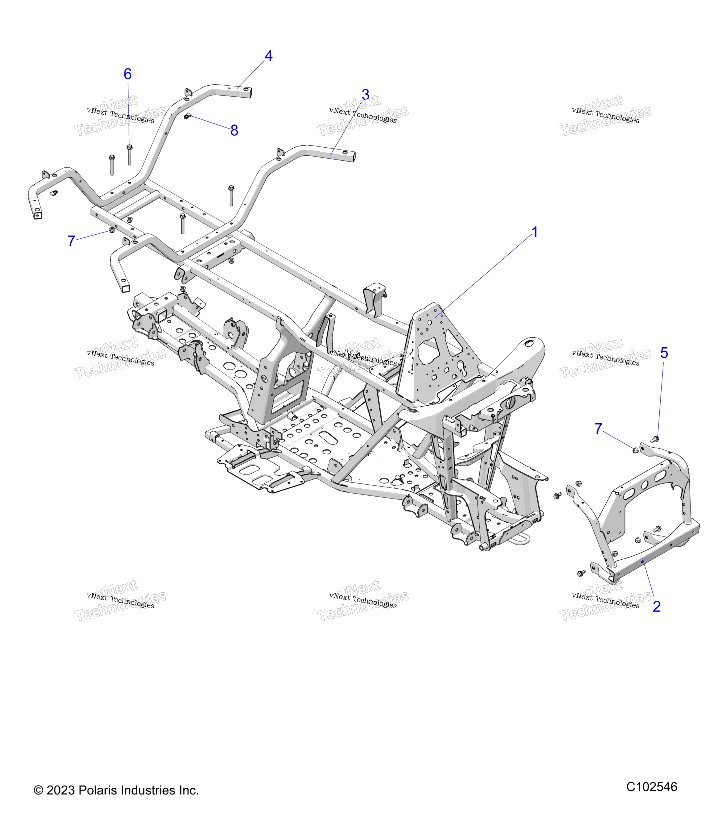 Chassis, рама A24see57a1 / A3 / A6 / A9 / B1 / B3 / B6 / B9