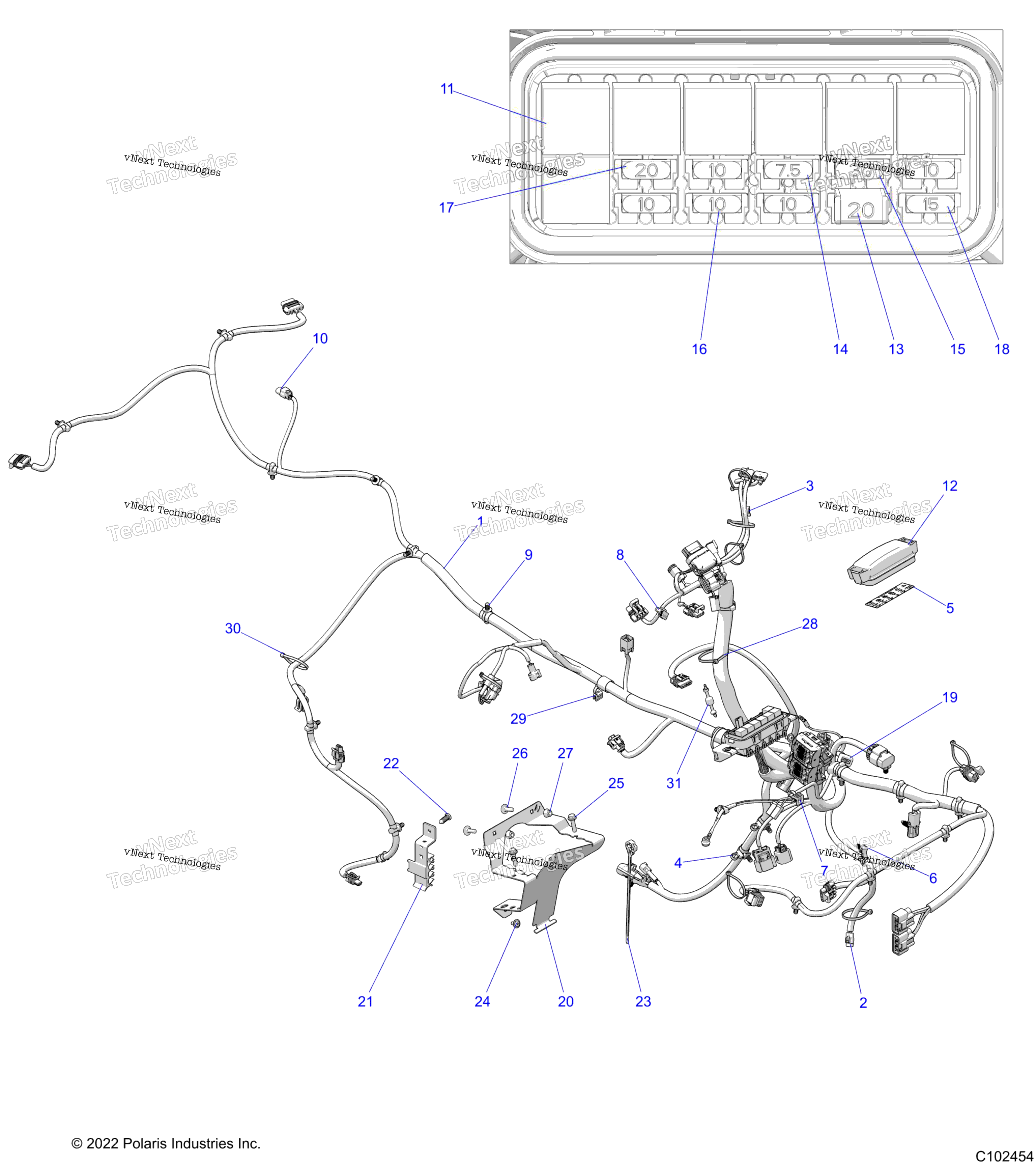 Electrical, Main Wire жгут A24see57b1 / B3 / B6 / B9