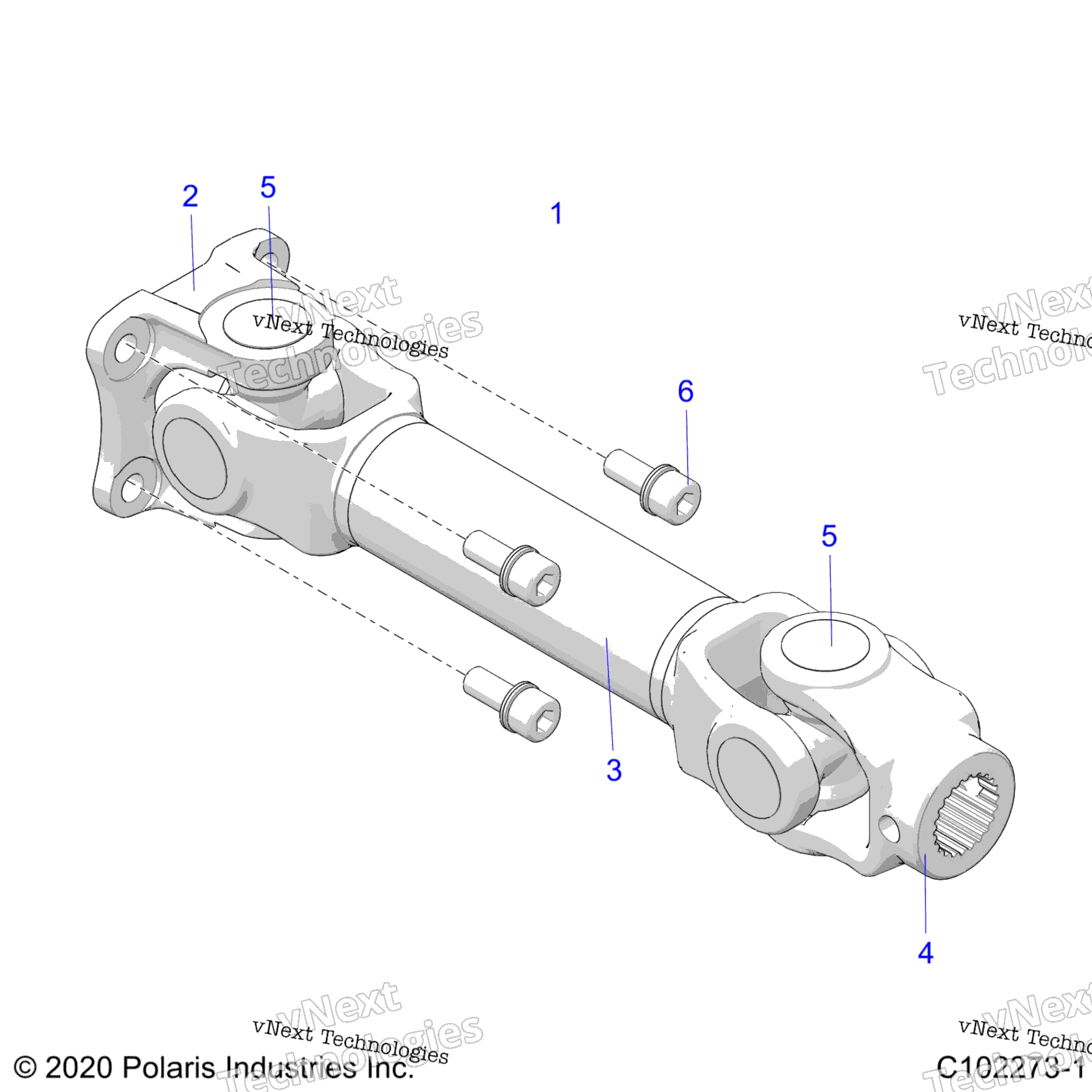Привод Train, Prop Shaft, Rear
