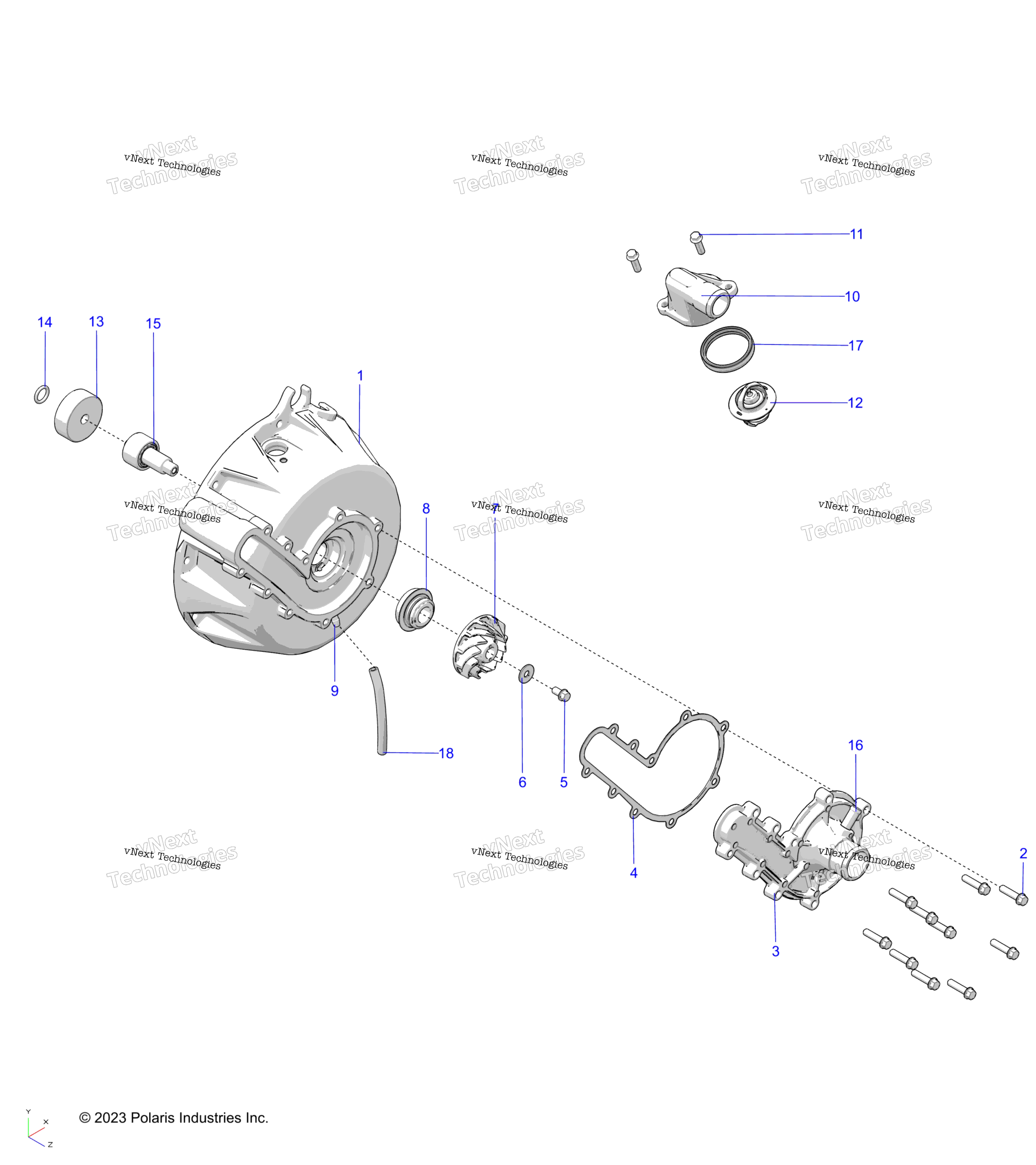 Двигатель, система охлаждения & Water Pump