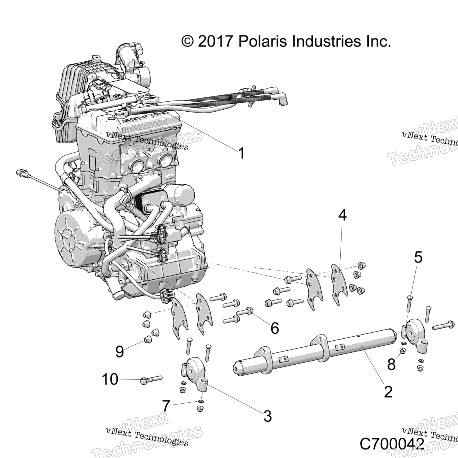 Двигатель, крепление & Long Block
