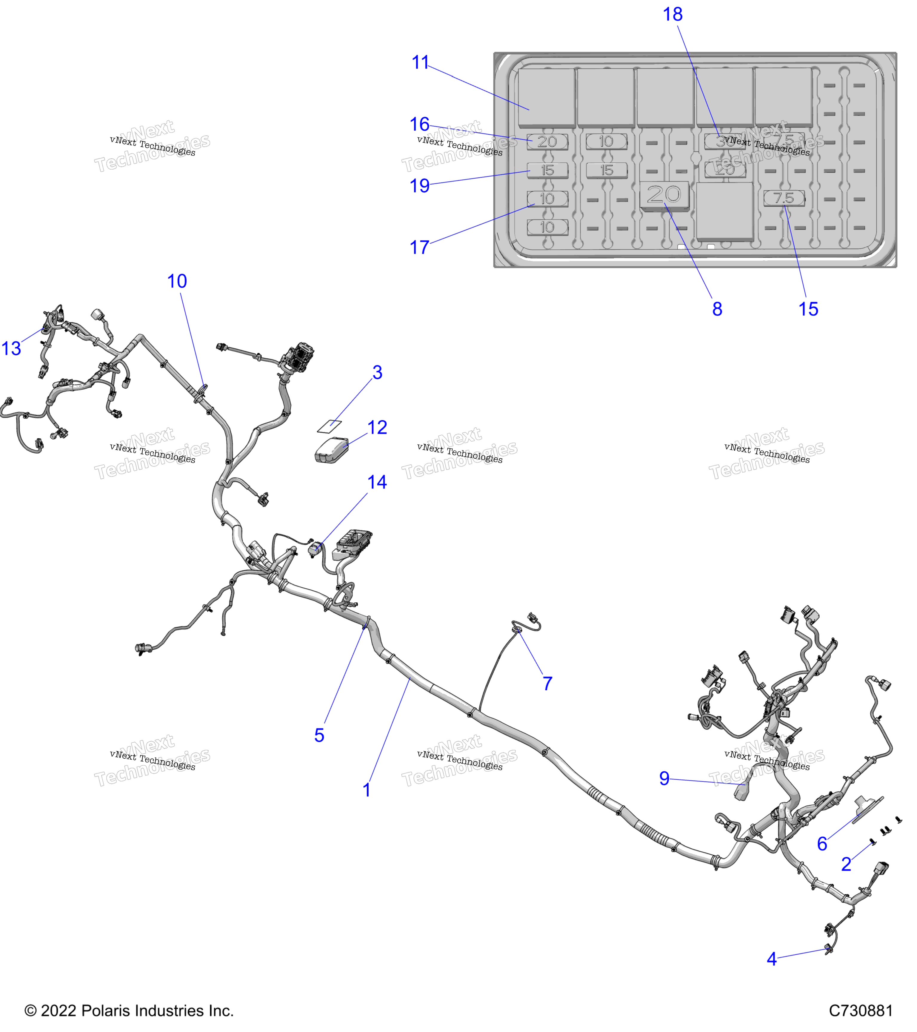 Electrical, Wire Harnesses, Chassis R23rse99a9 / B9 / Aj / Bj / Ak / Bk / Ax / Bx