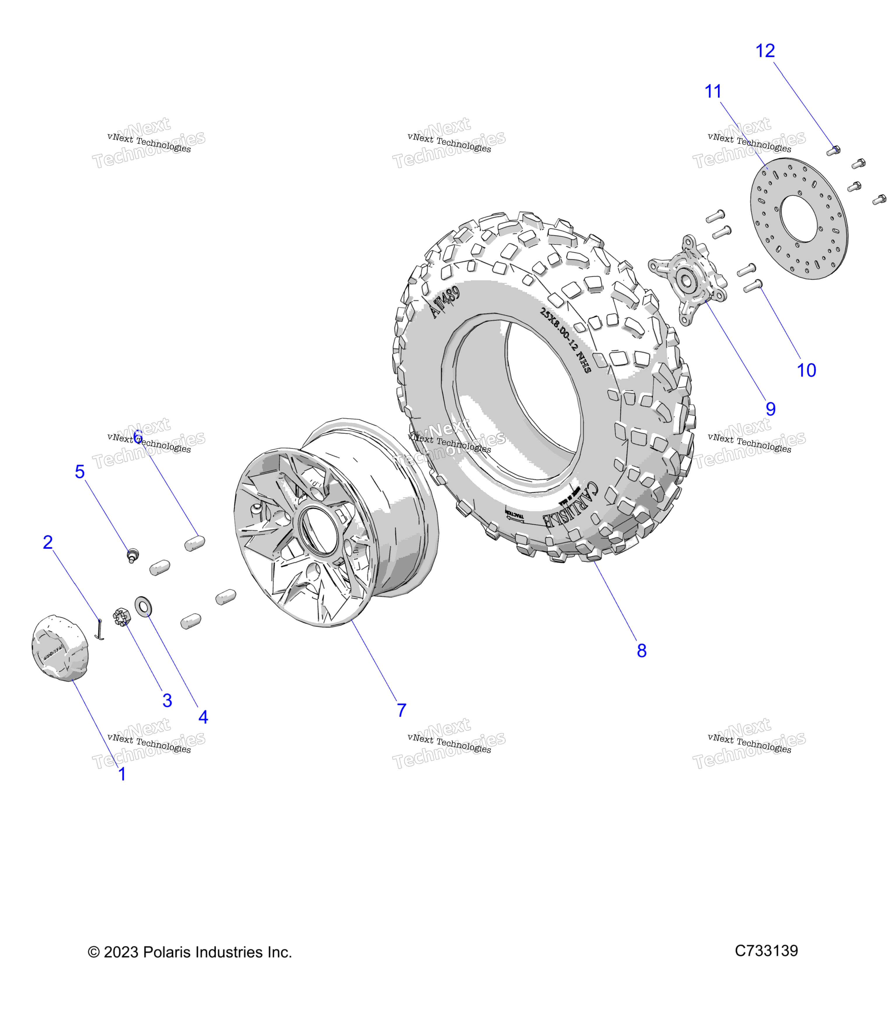 Wheels, Front, Premium R24mas57ck / C9 / F9