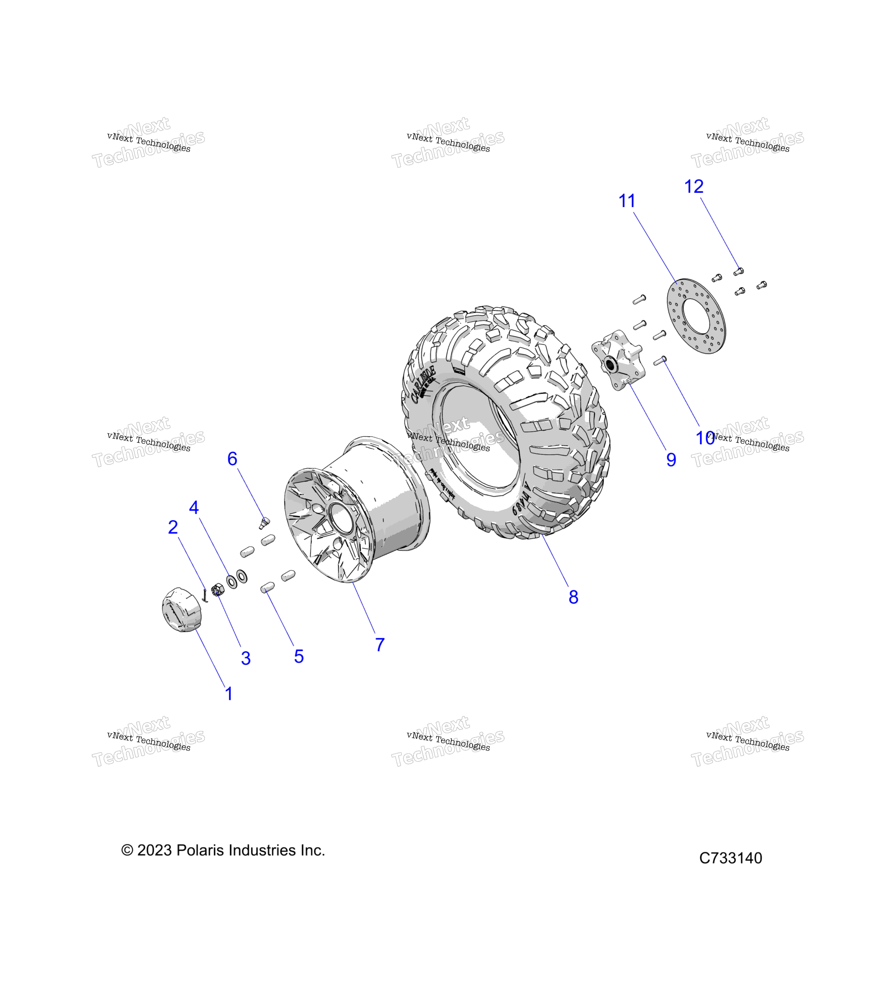 Wheels, Rear, Premium R24mas57ck / C9 / F9