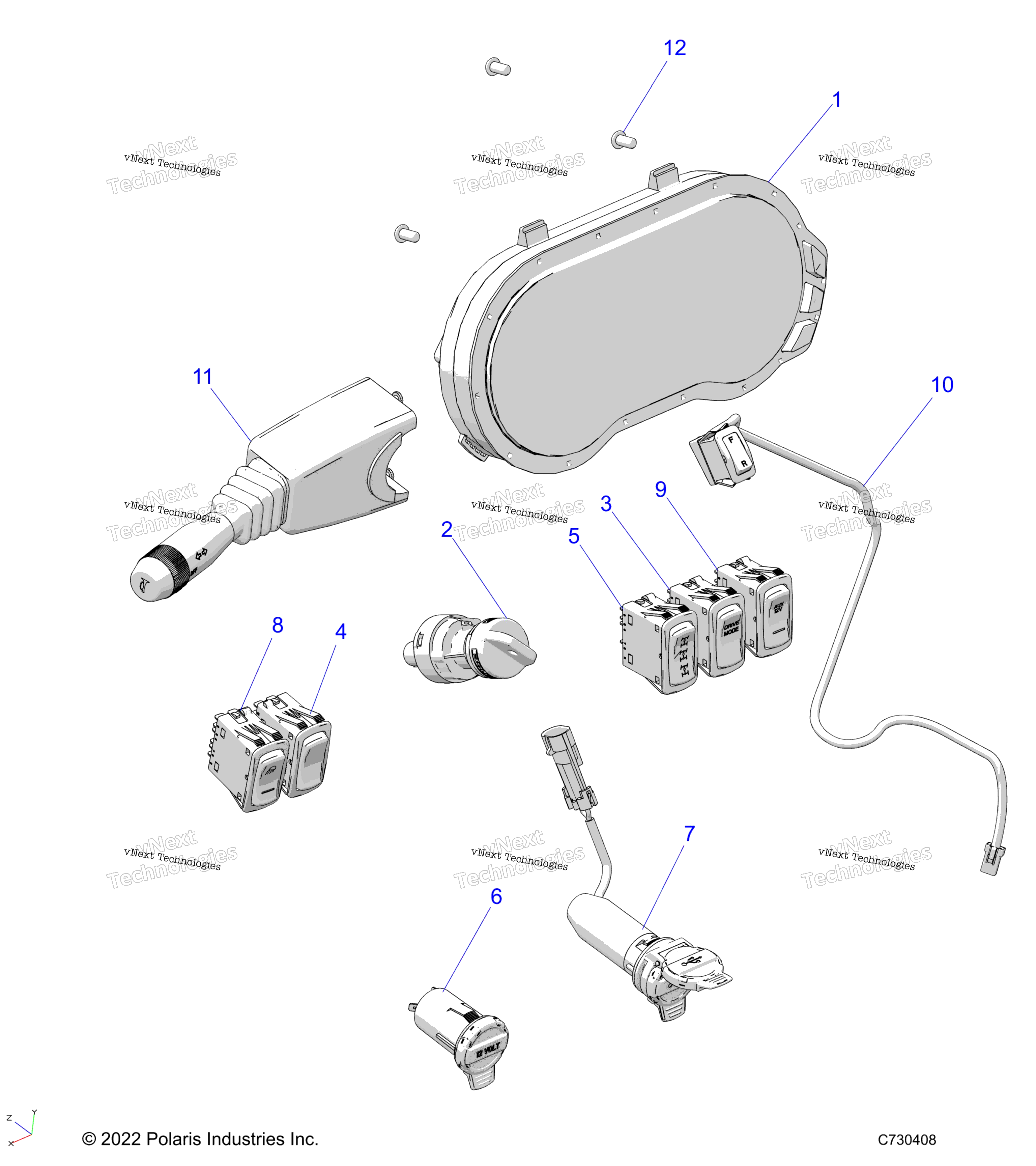 Electrical, панель Instruments