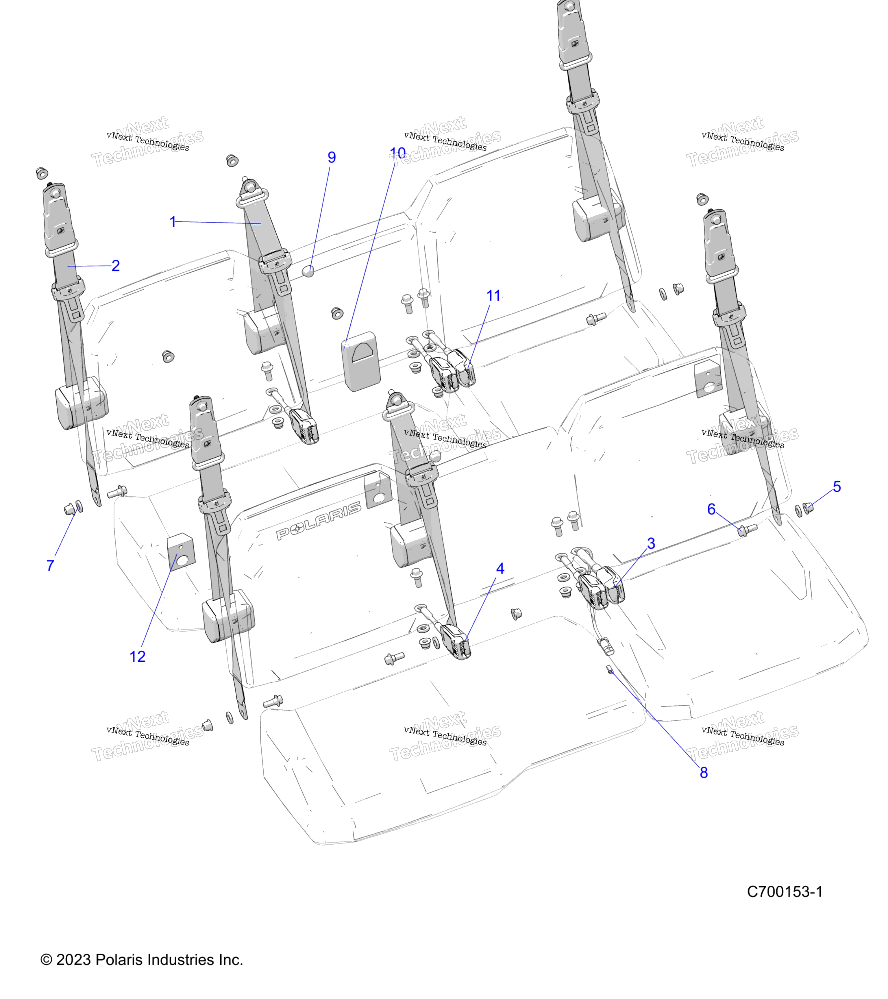 Кузов, сиденье Belt Mounting
