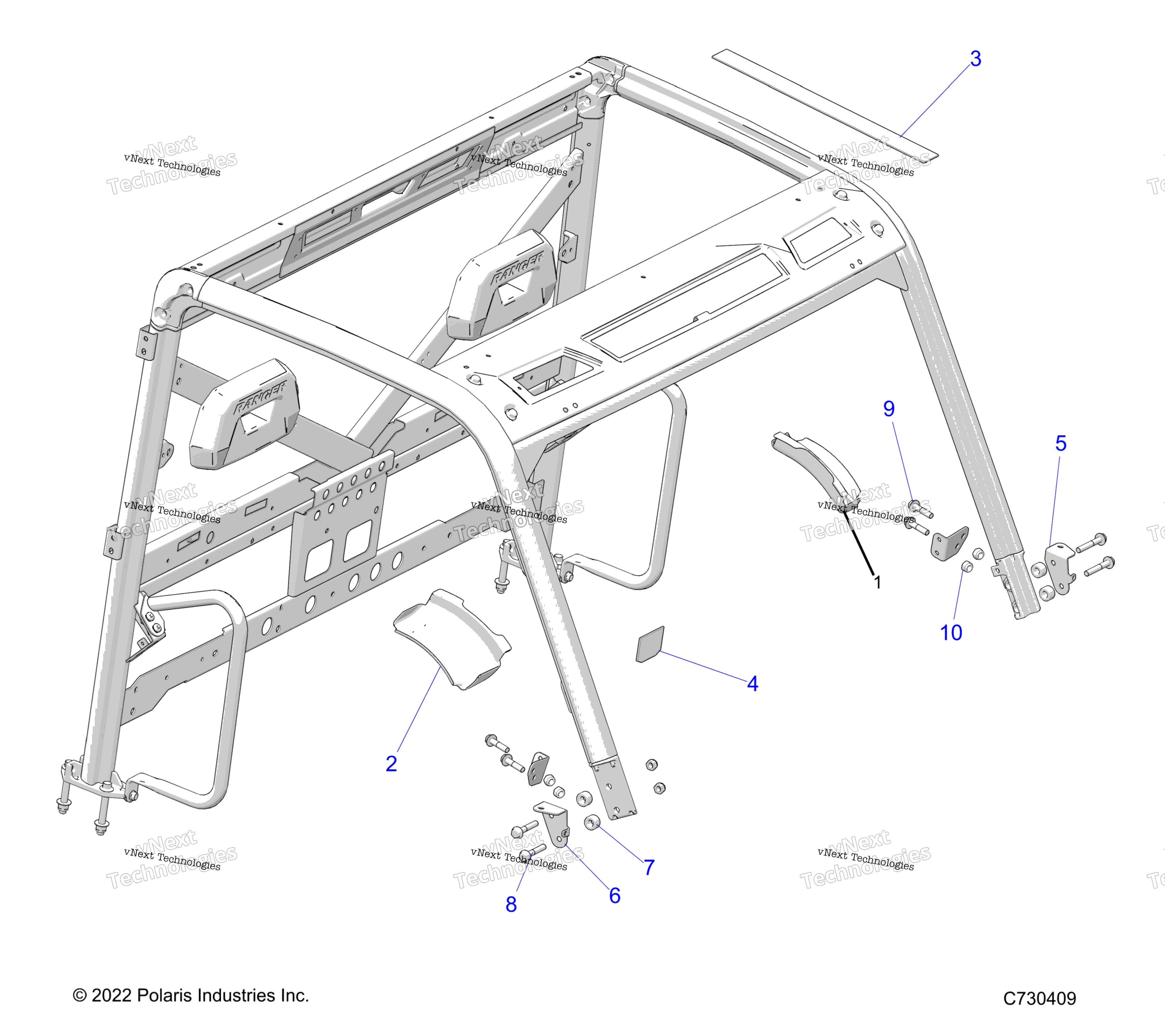 Chassis, Edge крышка и Mirror Brackets R23e3gc3fd / Sc3cd / Sc3fd