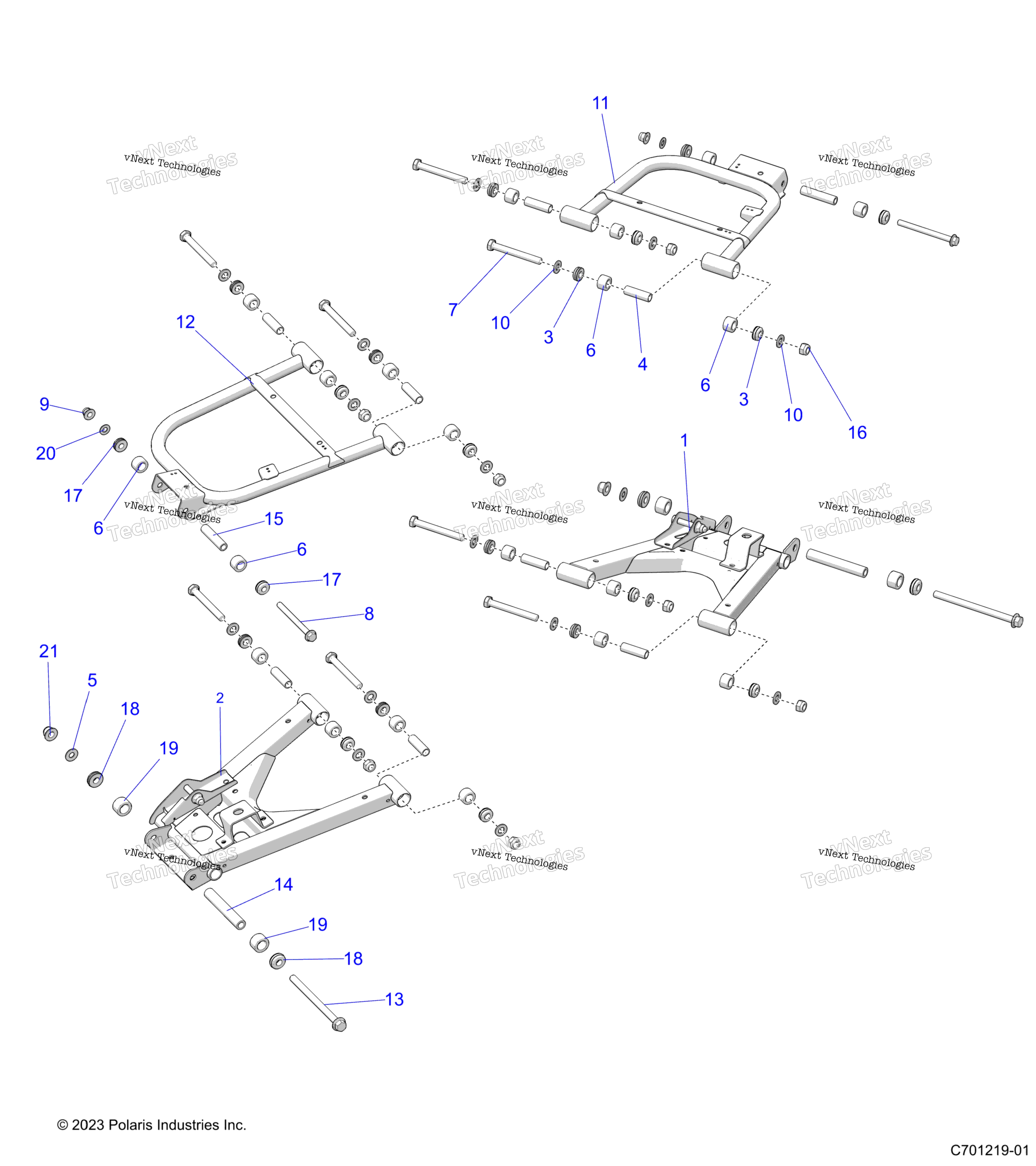 Подвеска, задняя Control Arms R23e3gc3fd/Sc3cd/Sc3fd