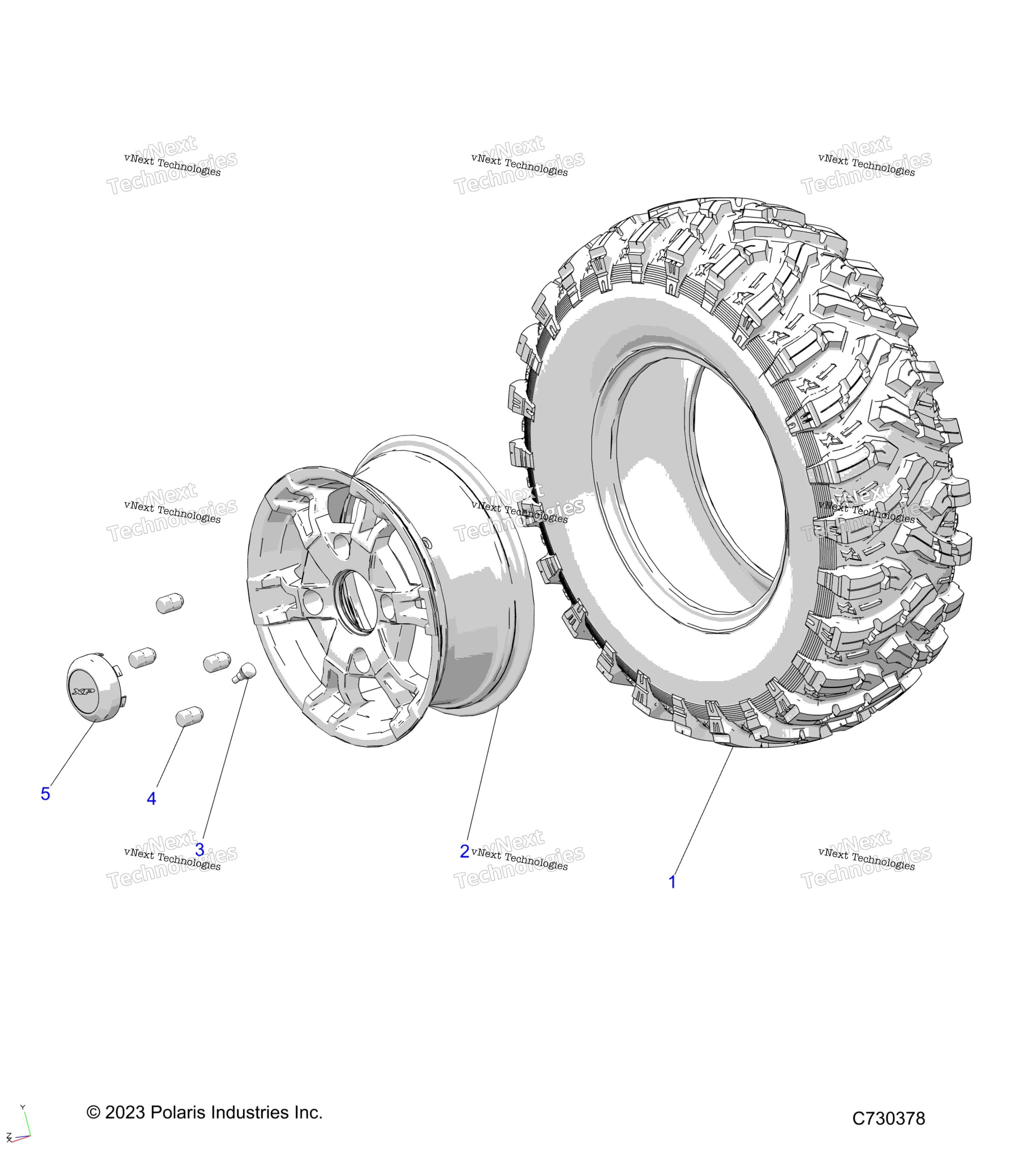 Колёса, передние R23e3gc3fd/Sc3cd/Sc3fd
