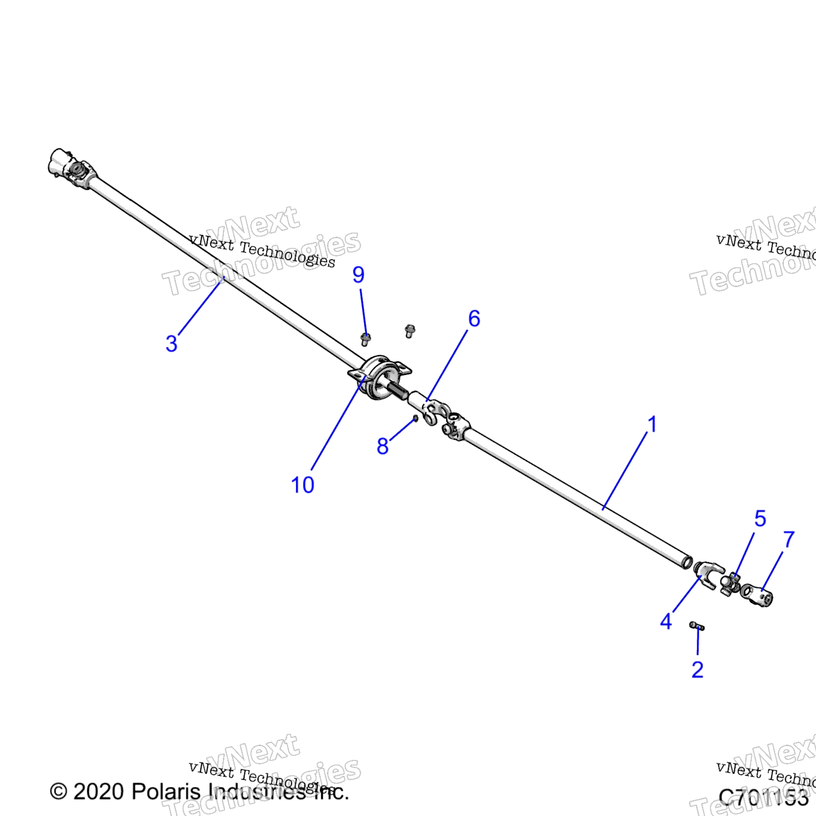 Привод Train, Rear Prop Shaft